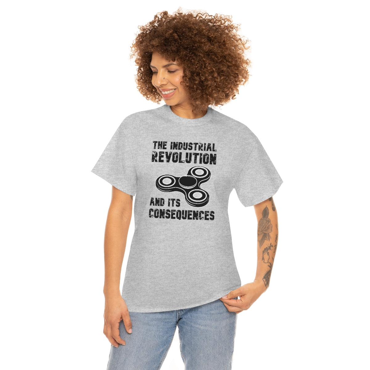 The Industrial Revolution and its Consequences Fidget Spinner - Unisex Heavy Cotton Tee - All Colors