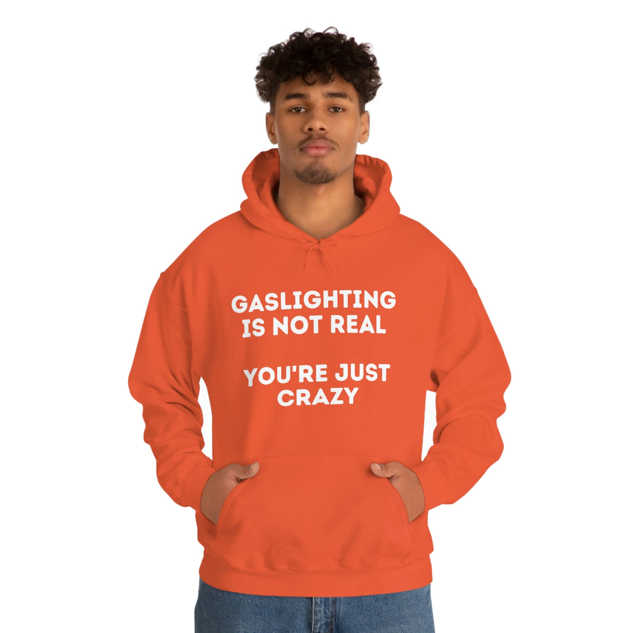 Gaslighting isn't real You're just crazy - Unisex Heavy Blend™ Hooded Sweatshirt - ALL COLORS