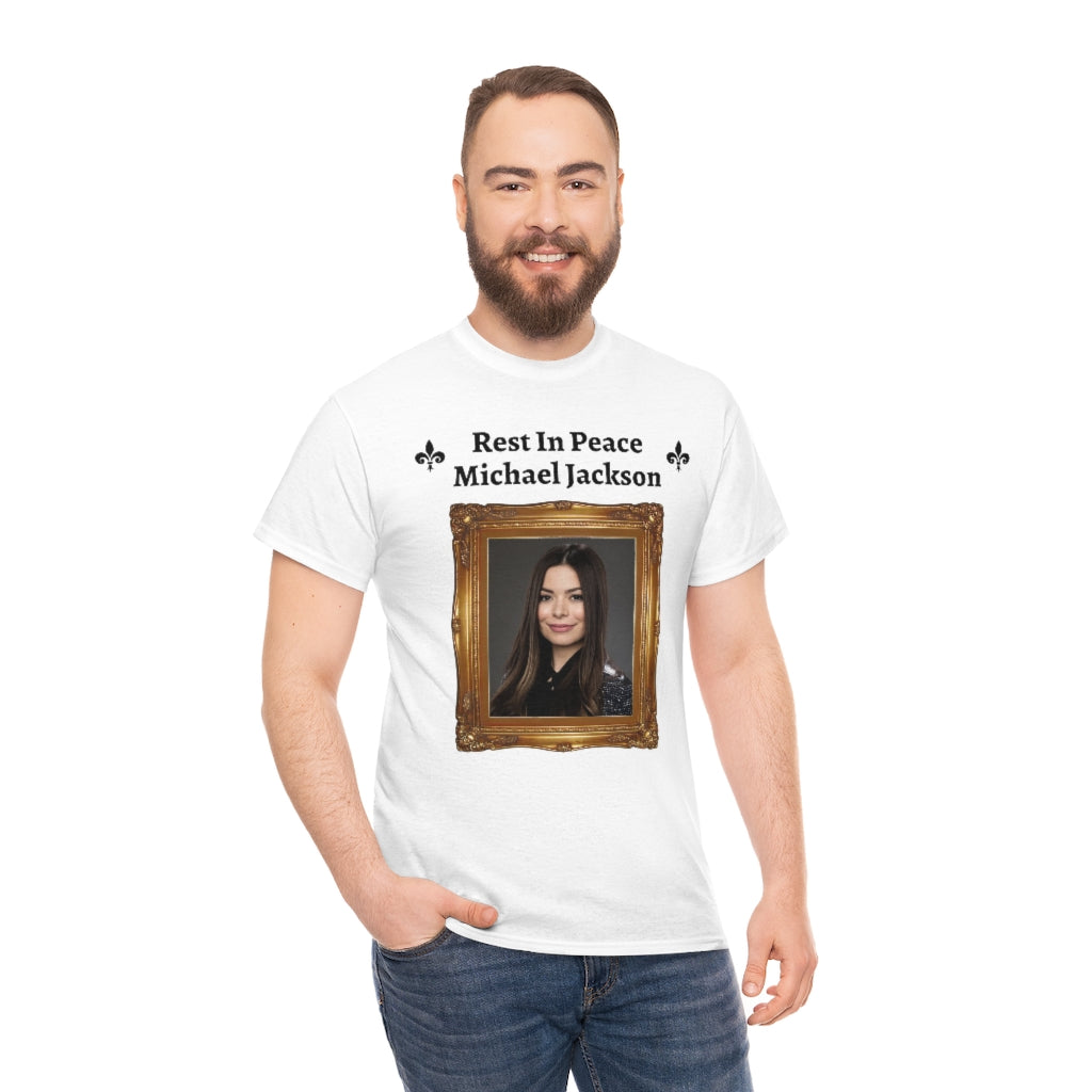 Rest In Peace Michael Jackson (Miranda Cosgrove from iCarly) - Unisex Heavy Cotton Tee - All Colors