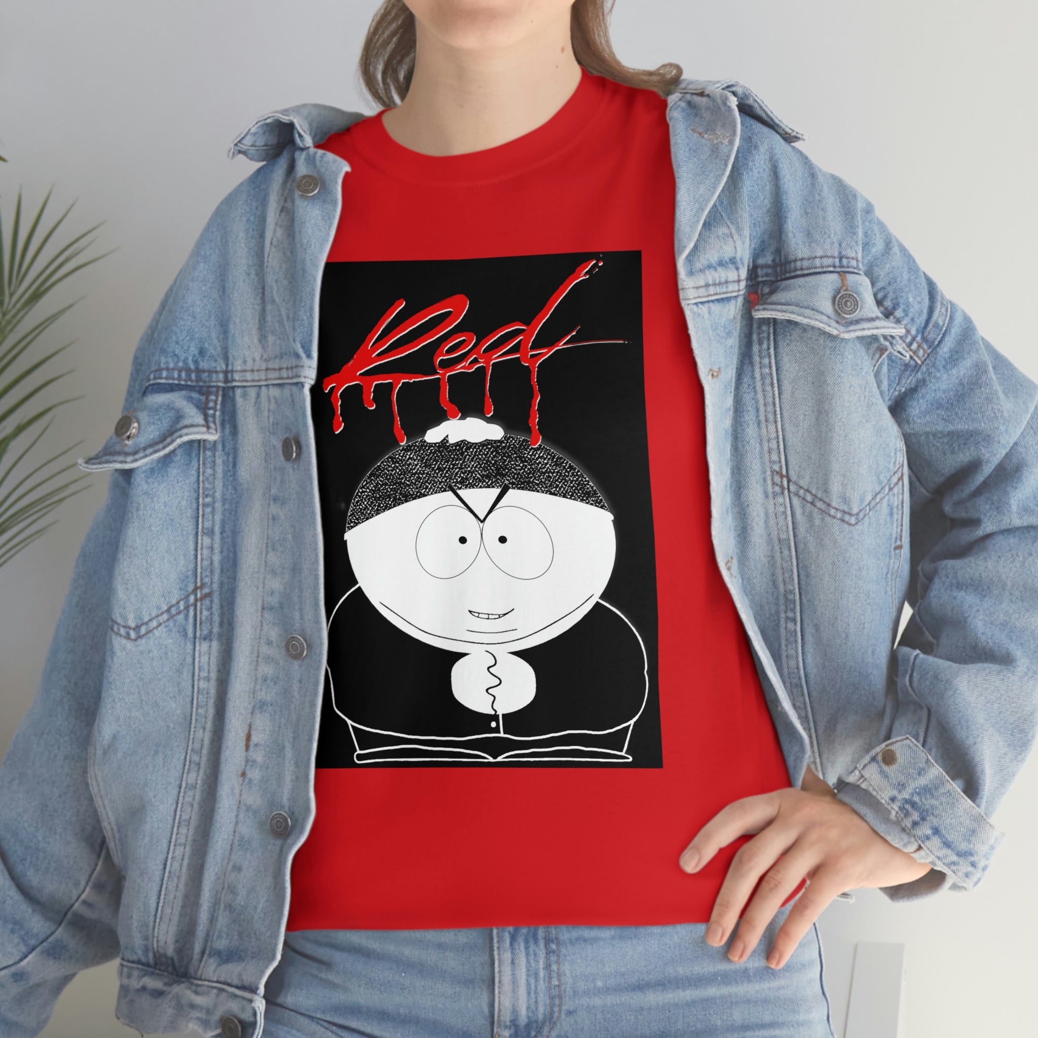 Playboi Cartman (Eric Cartman from South Park) Whole Lotta Red Album Cover - Unisex Heavy Cotton Tee