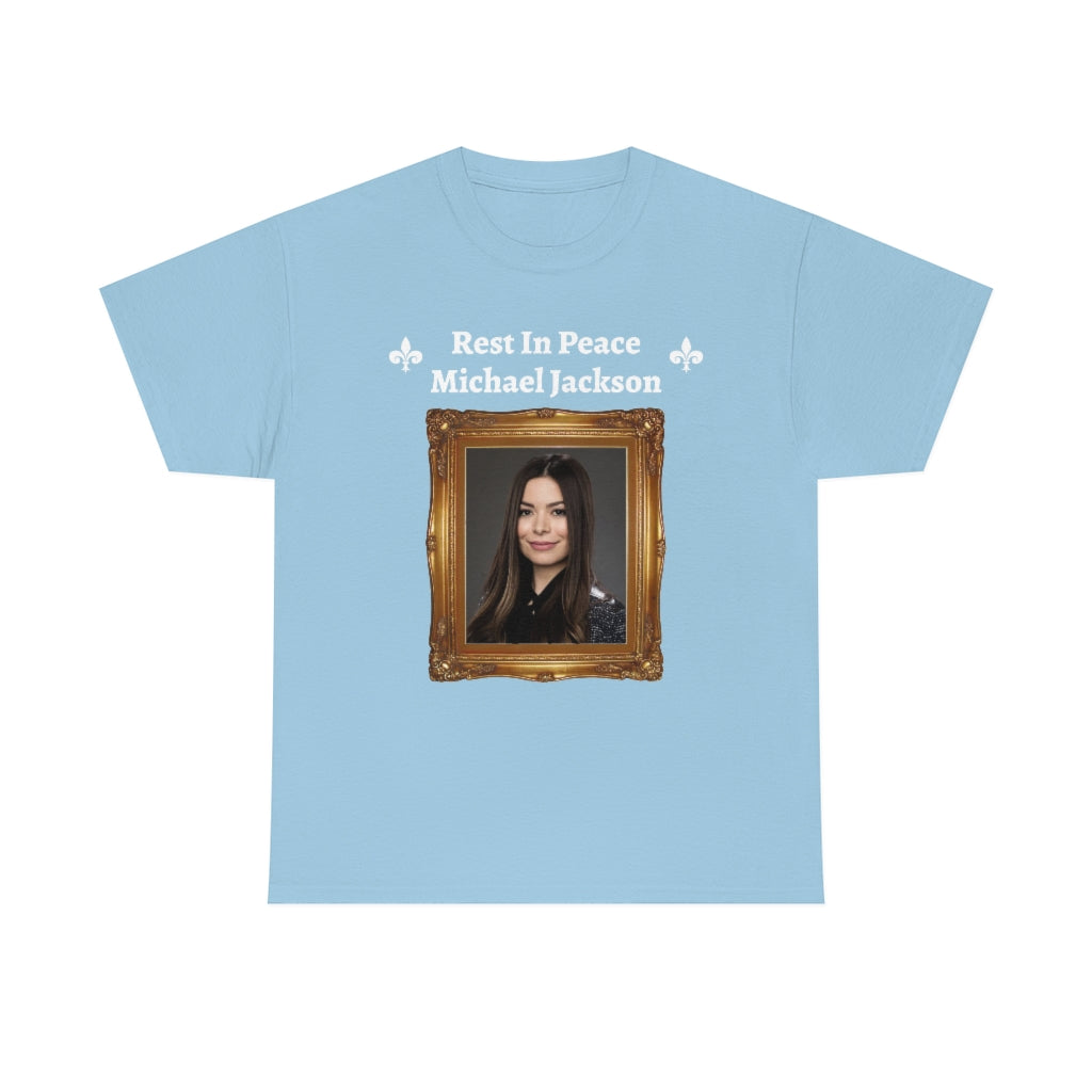 Rest In Peace Michael Jackson (Miranda Cosgrove from iCarly) - Unisex Heavy Cotton Tee - All Colors