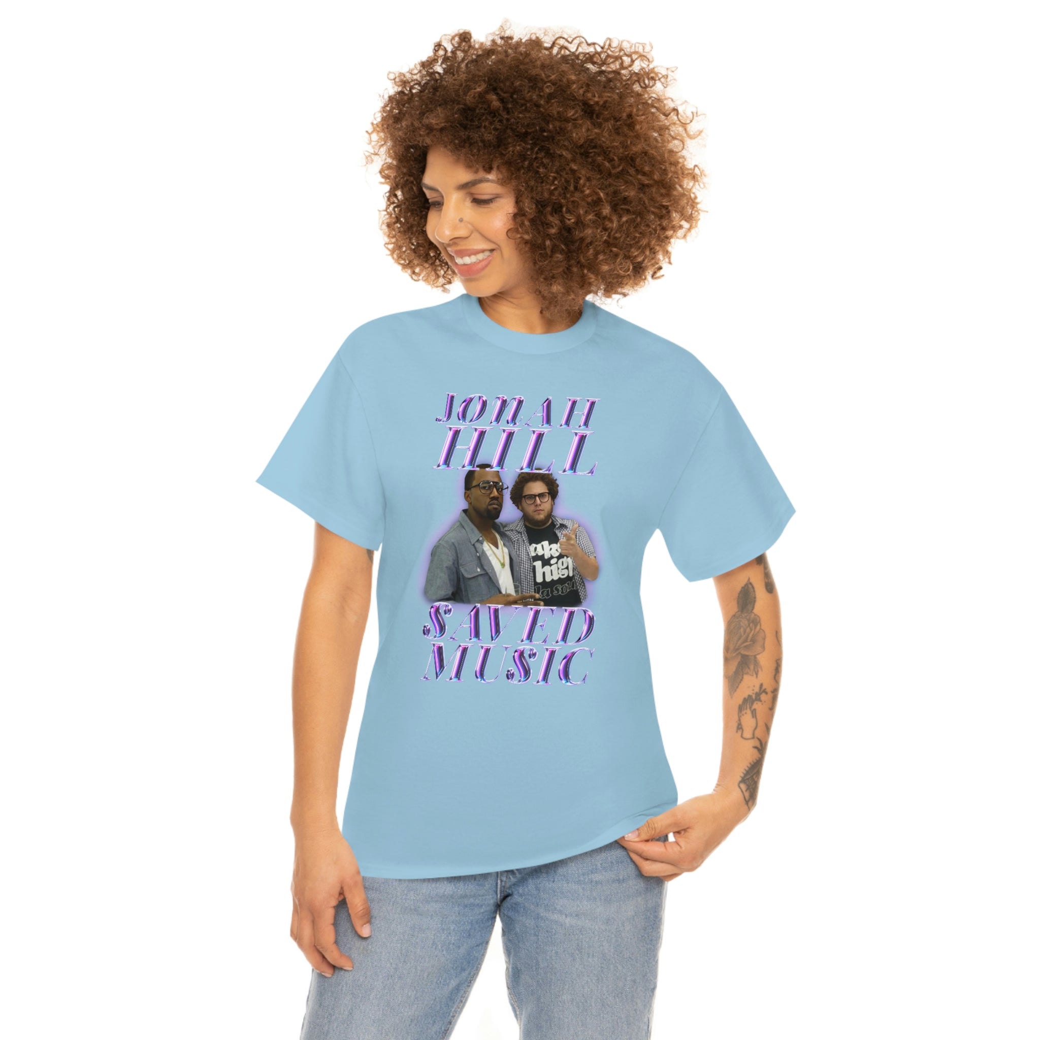 JONAH HILL SAVED MUSIC (KANYE) - Unisex Heavy Cotton Tee