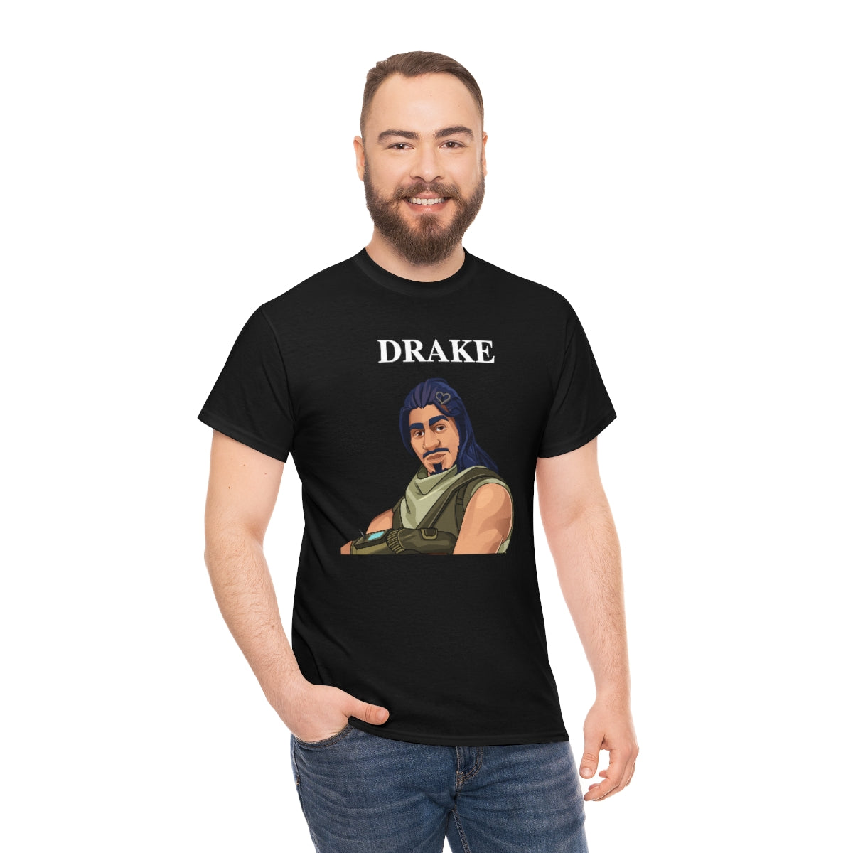 Drake Fortnite Default skin - Unisex Heavy Cotton Tee - All Colors