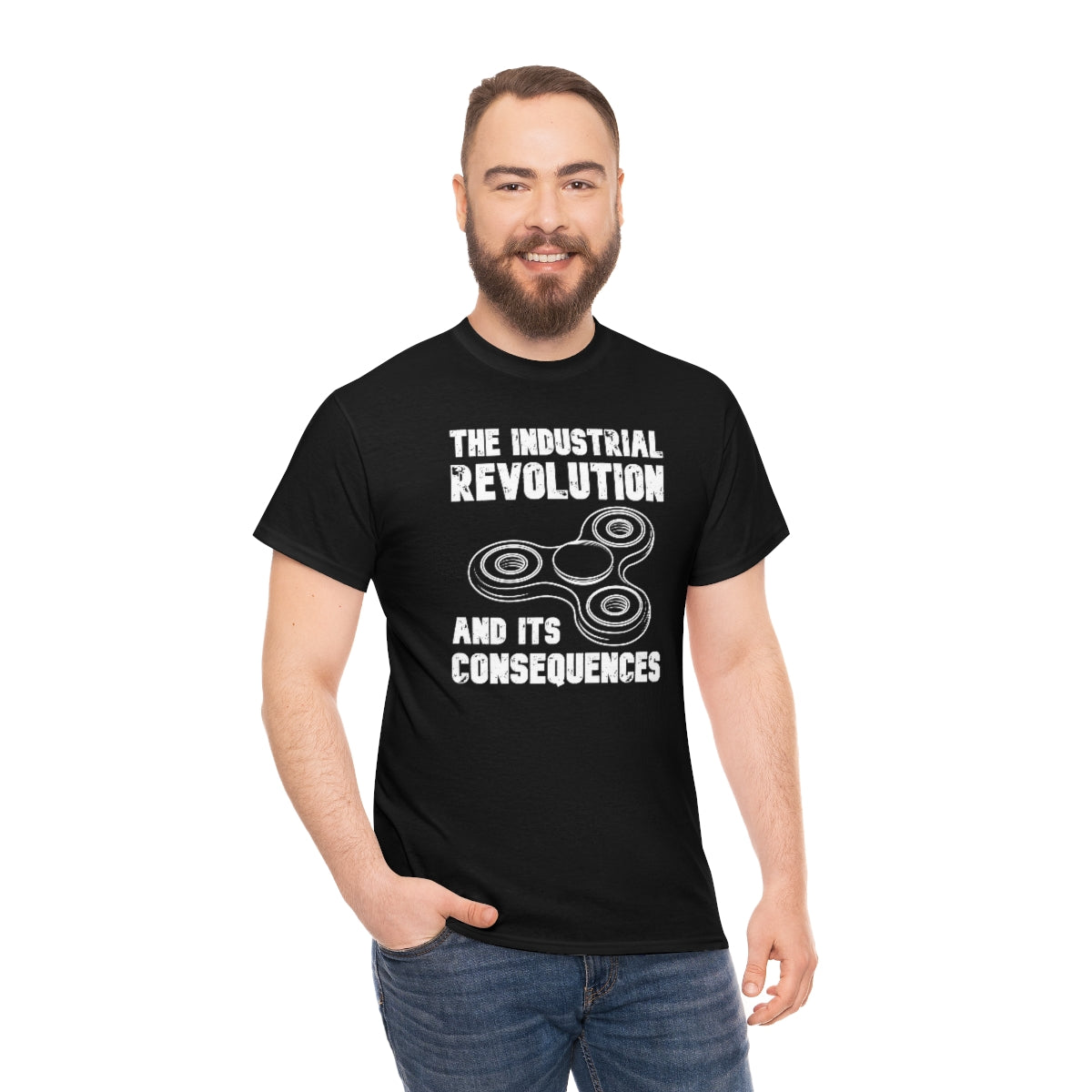 The Industrial Revolution and its Consequences Fidget Spinner - Unisex Heavy Cotton Tee - All Colors