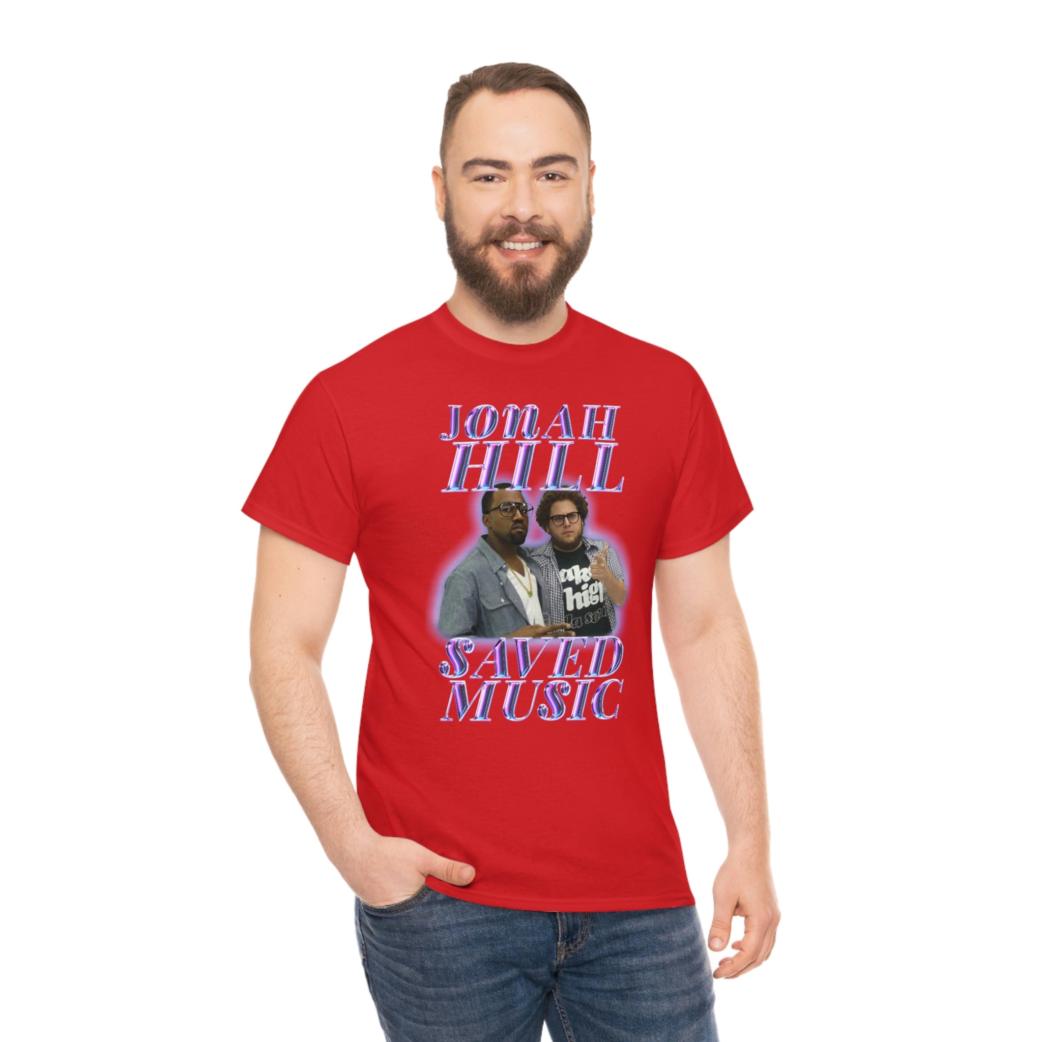 JONAH HILL SAVED MUSIC (KANYE) - Unisex Heavy Cotton Tee