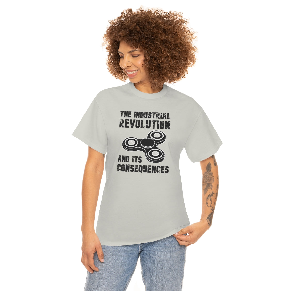 The Industrial Revolution and its Consequences Fidget Spinner - Unisex Heavy Cotton Tee - All Colors