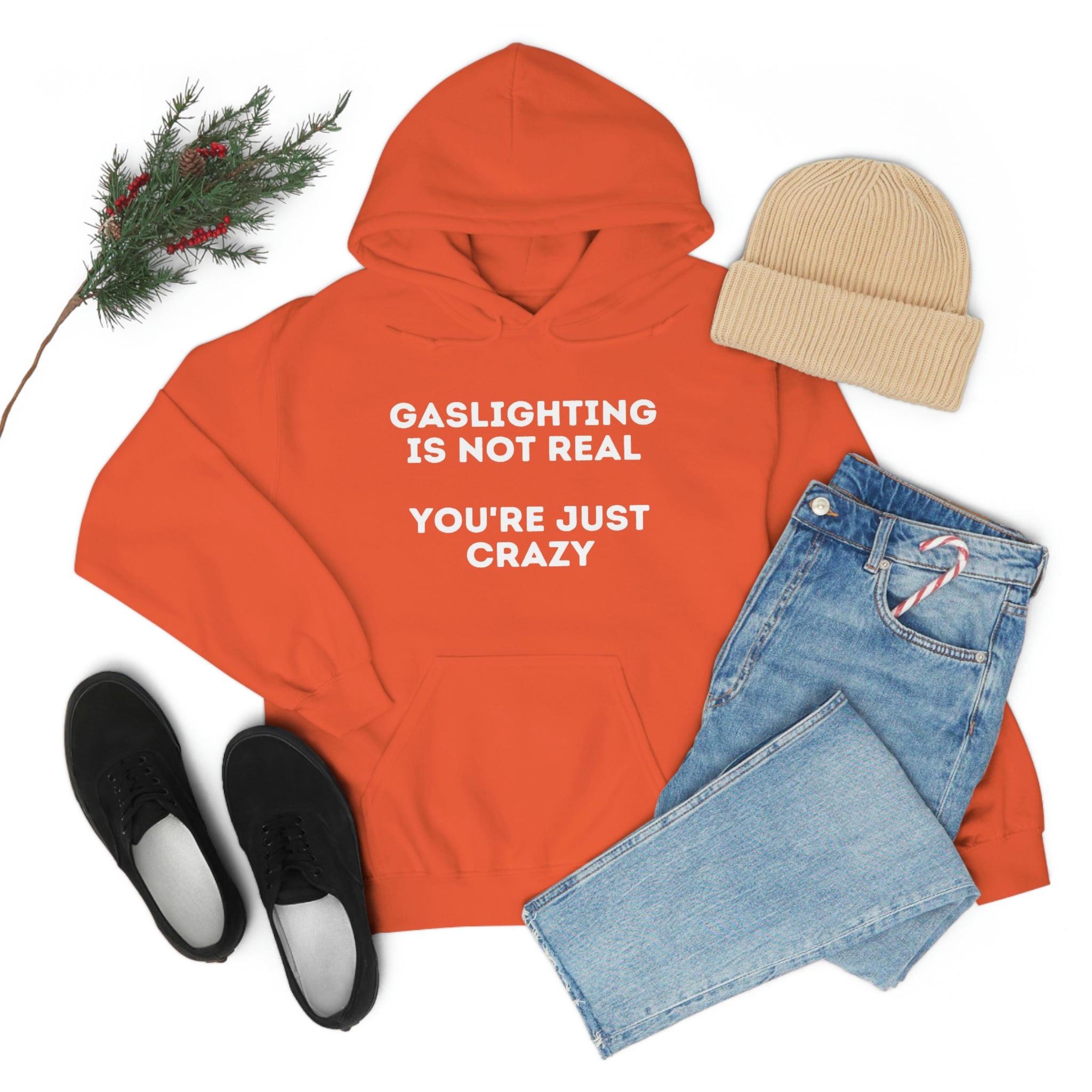 Gaslighting isn't real You're just crazy - Unisex Heavy Blend™ Hooded Sweatshirt - ALL COLORS