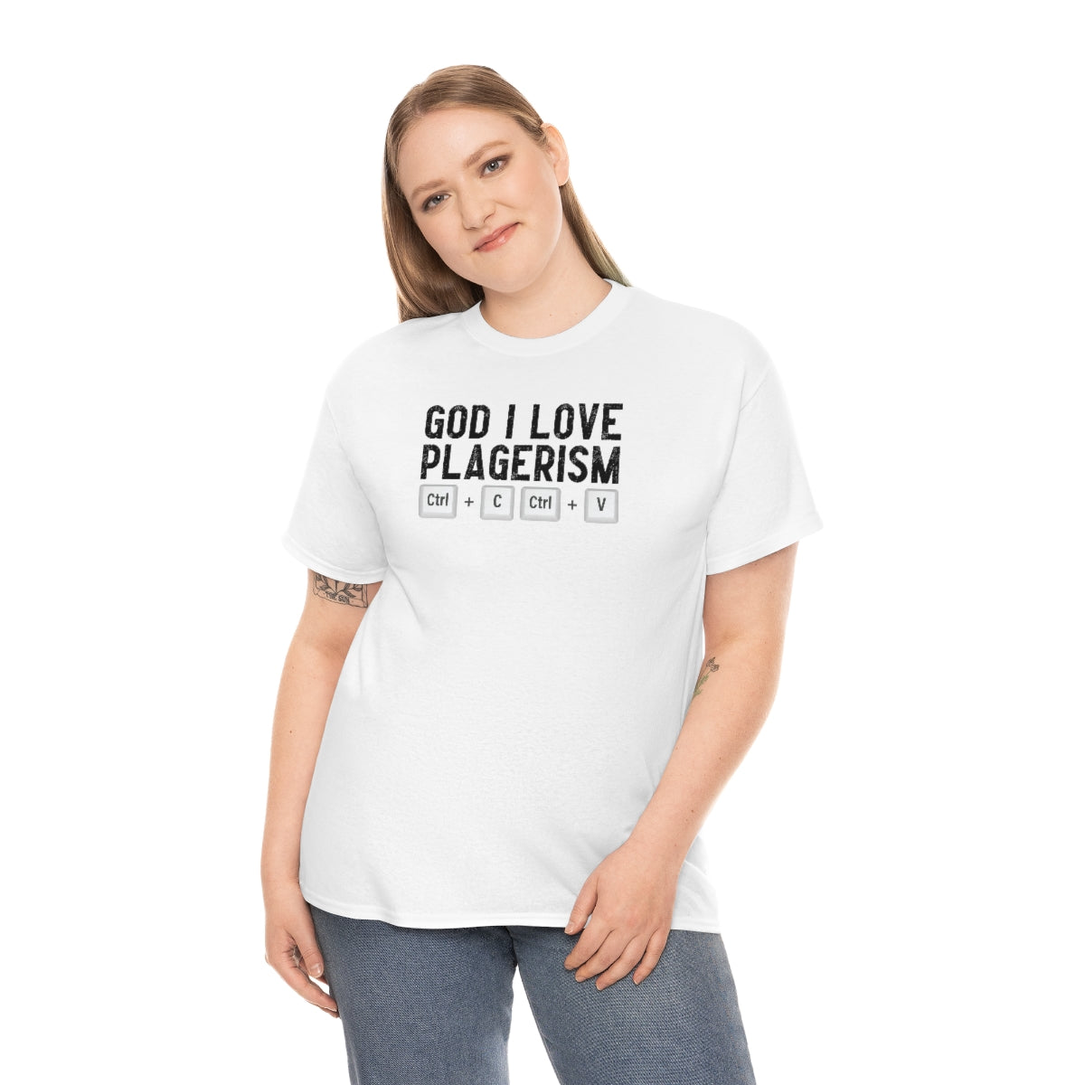 God I Love Plagerism - Unisex Heavy Cotton Tee - All Colors