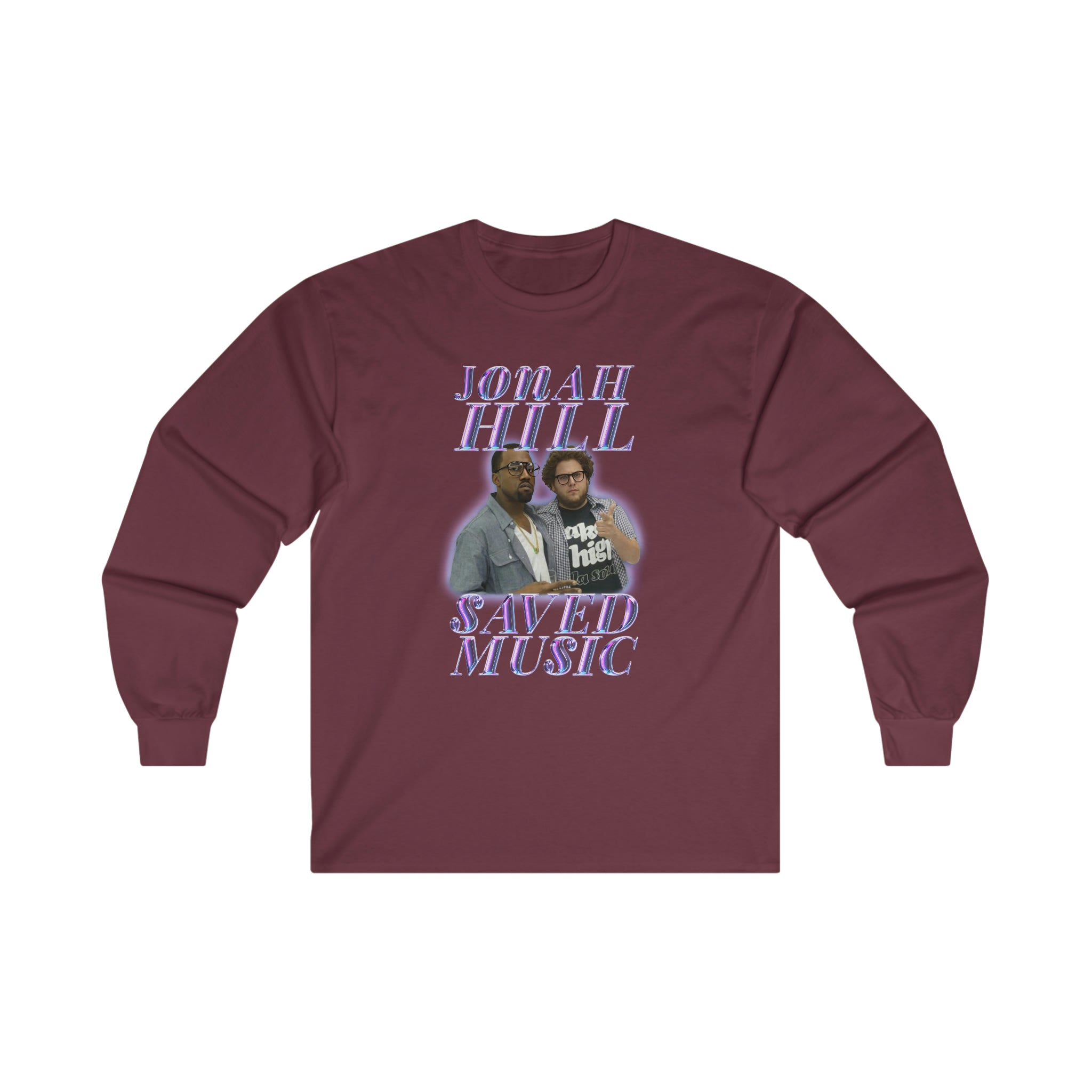 JONAH HILL SAVED MUSIC (KANYE) - Ultra Cotton Long Sleeve Tee - All Colors