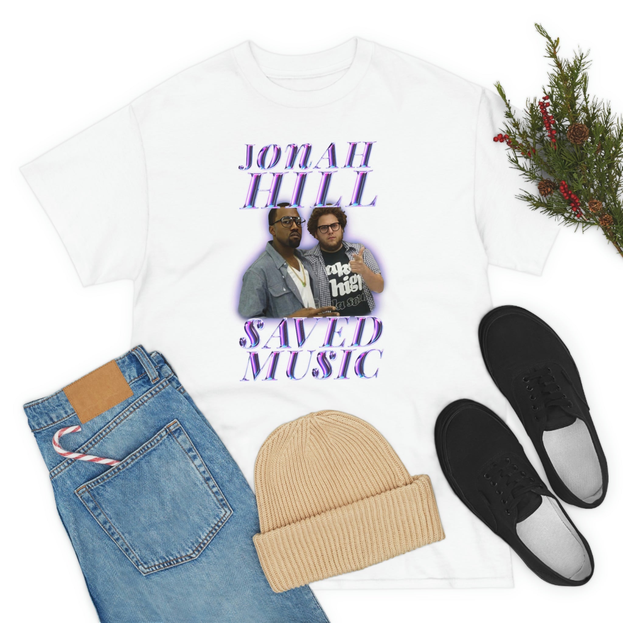 JONAH HILL SAVED MUSIC (KANYE) - Unisex Heavy Cotton Tee