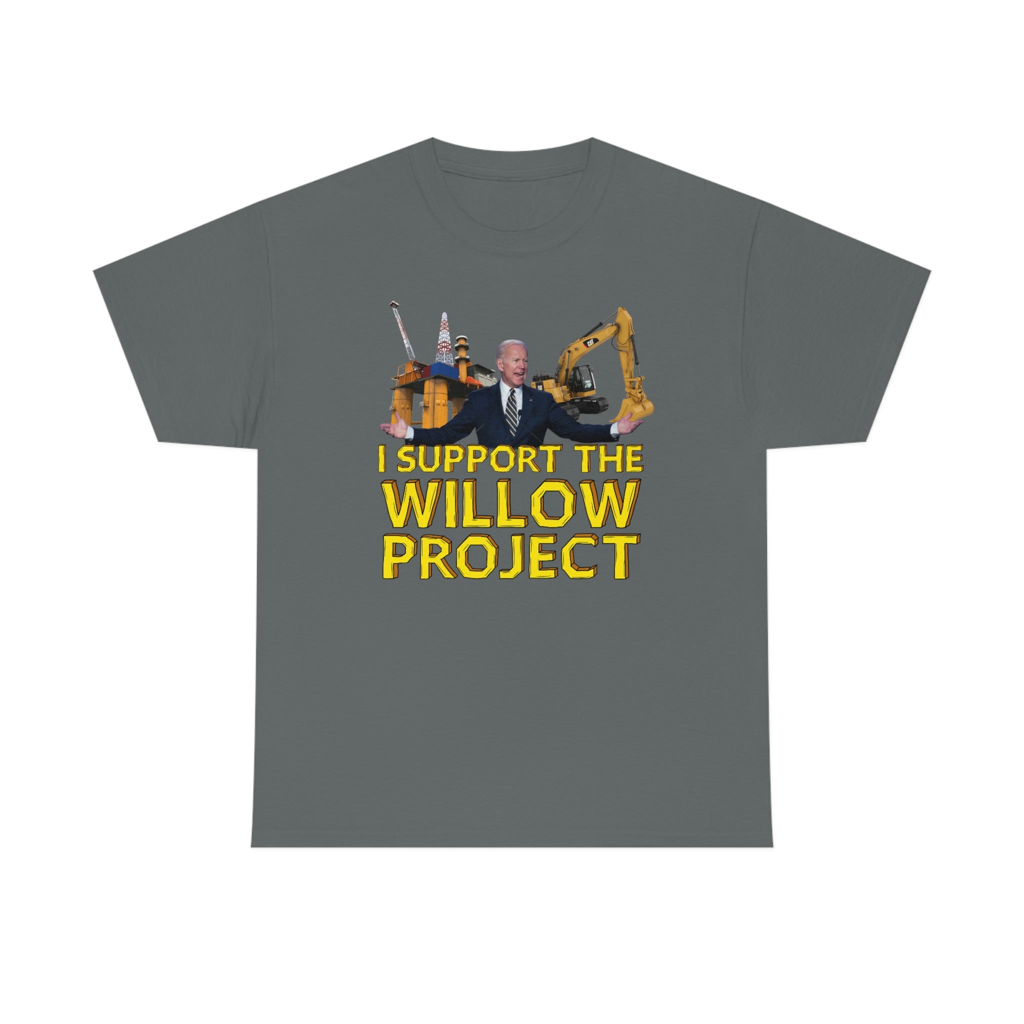 I Support the Willow Project (Biden) - Unisex Heavy Cotton Tee