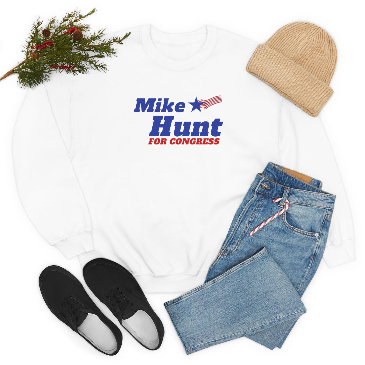 Mike Hunt - Unisex Heavy Blend™ Crewneck Sweatshirt