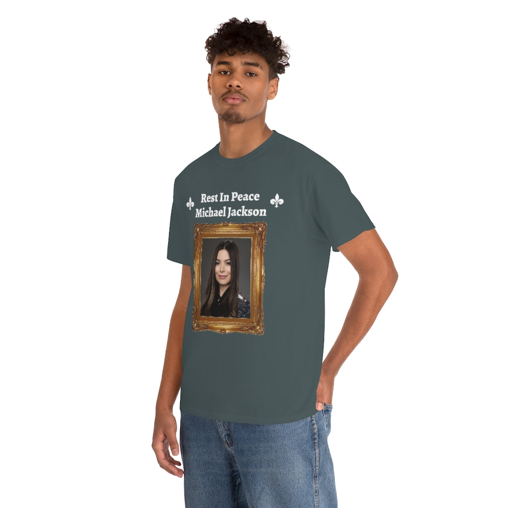 Rest In Peace Michael Jackson (Miranda Cosgrove from iCarly) - Unisex Heavy Cotton Tee - All Colors