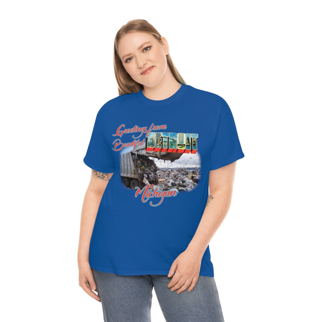 Detroit (Garbage Dump) - Unisex Heavy Cotton Tee - All Colors