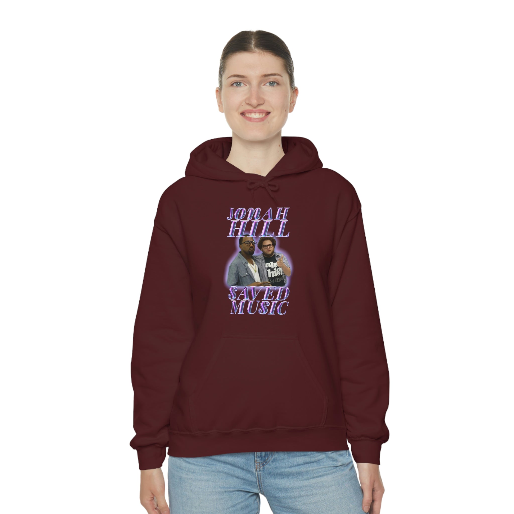 JONAH HILL SAVED MUSIC (KANYE) - Unisex Heavy Blend™ Hooded Sweatshirt