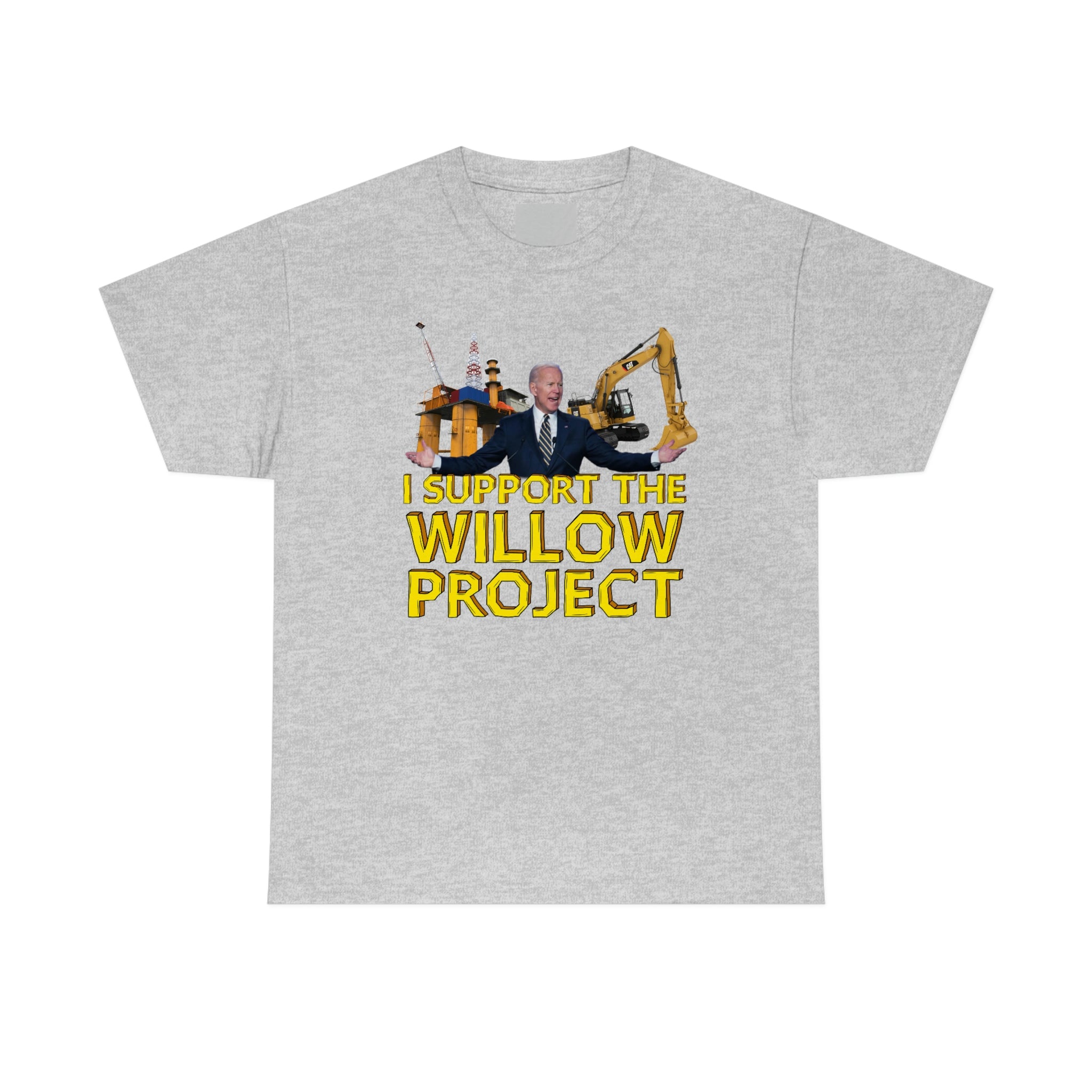 I Support the Willow Project (Biden) - Unisex Heavy Cotton Tee