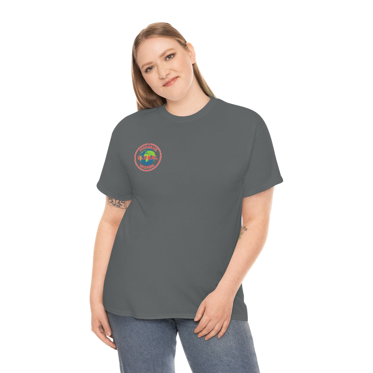 Accelerate Global Warming - Unisex Heavy Cotton Tee - Hot Take