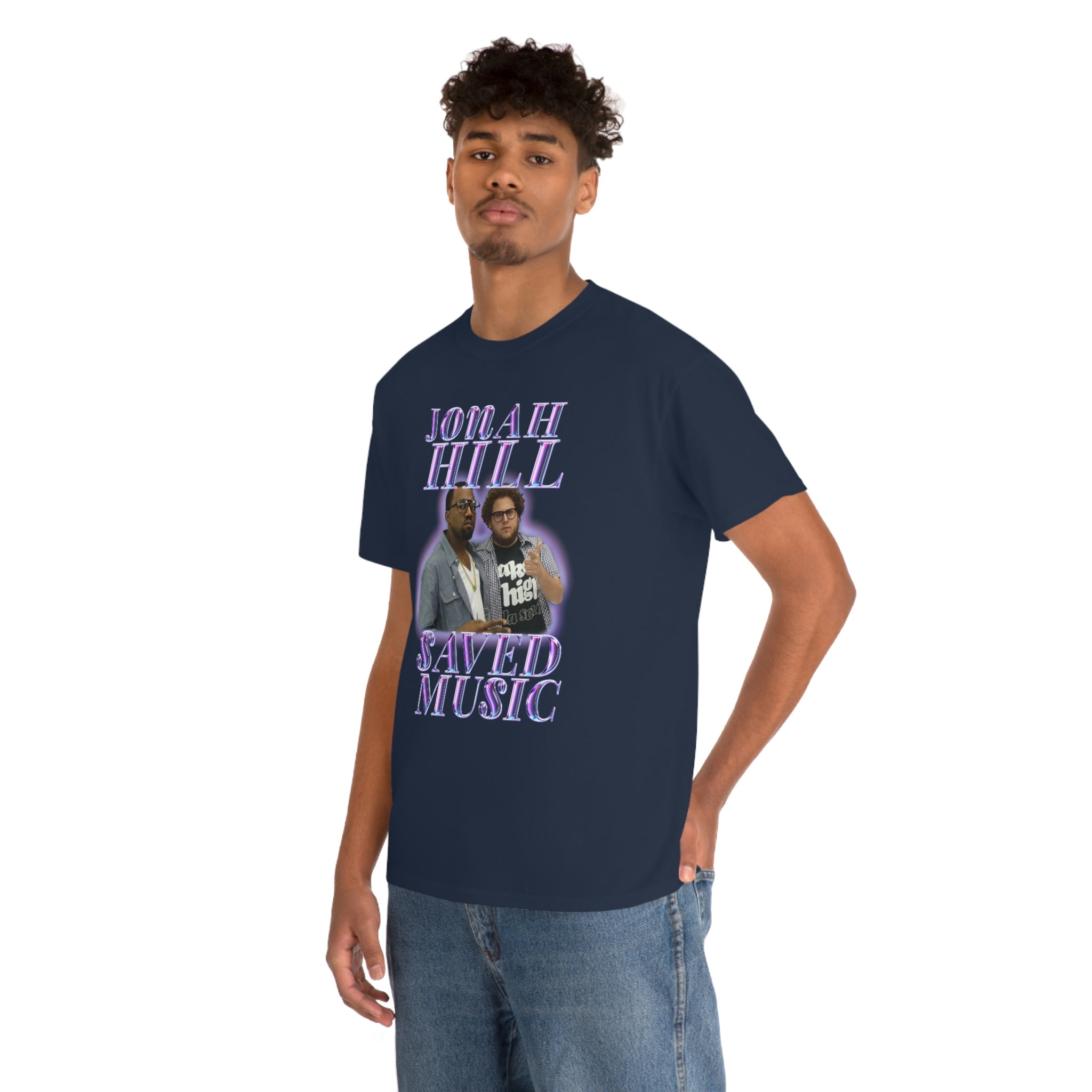 JONAH HILL SAVED MUSIC (KANYE) - Unisex Heavy Cotton Tee