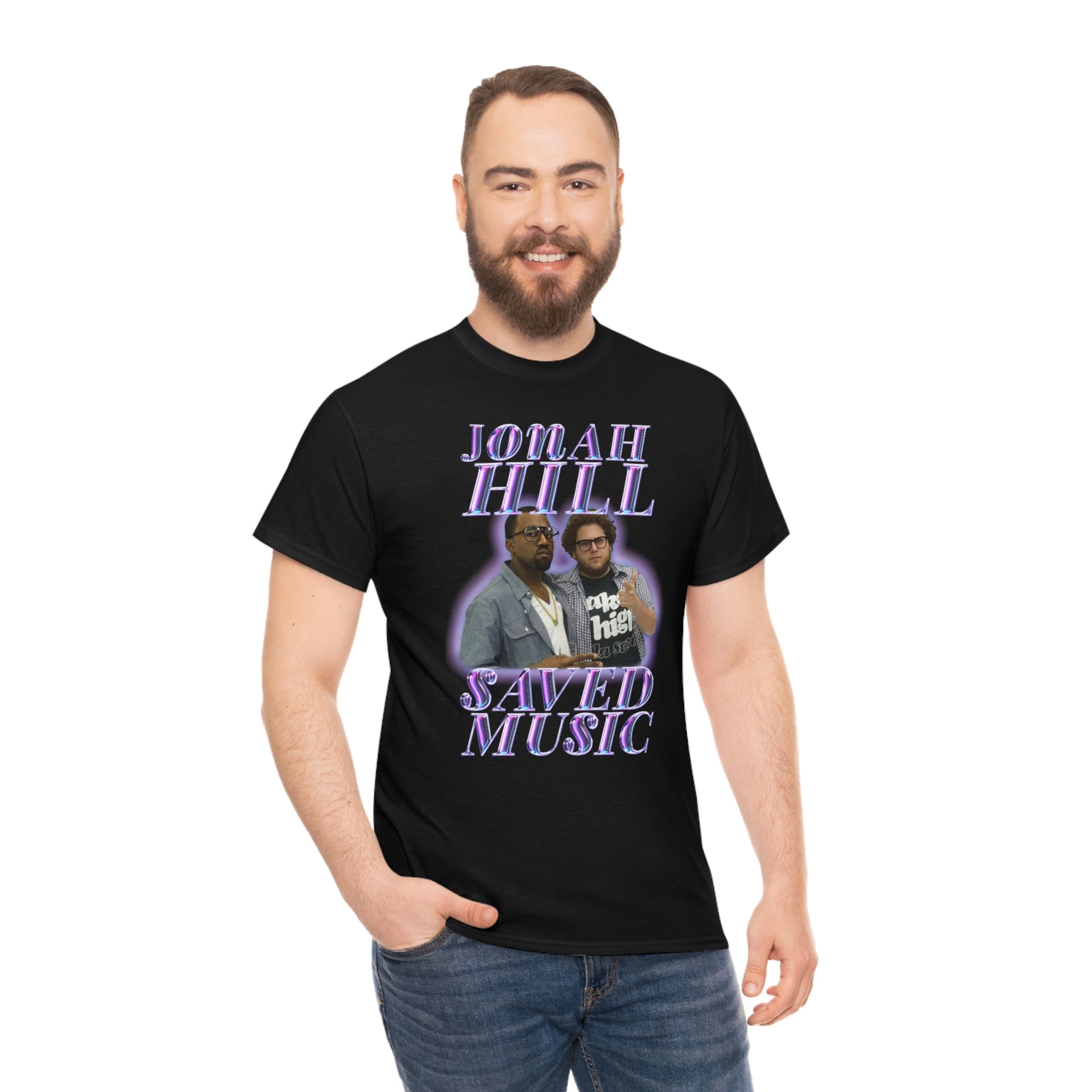 JONAH HILL SAVED MUSIC (KANYE) - Unisex Heavy Cotton Tee