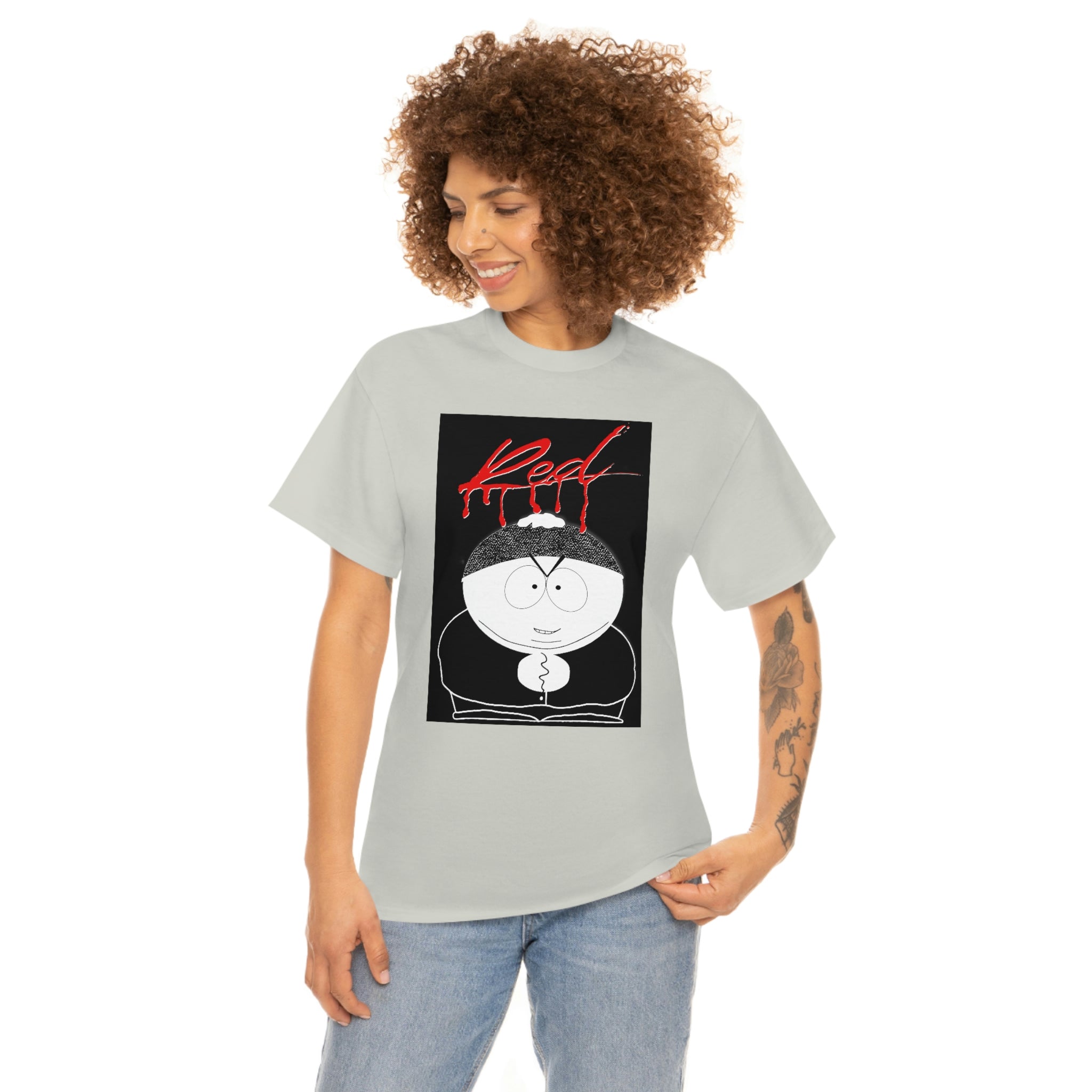 Playboi Cartman (Eric Cartman from South Park) Whole Lotta Red Album Cover - Unisex Heavy Cotton Tee