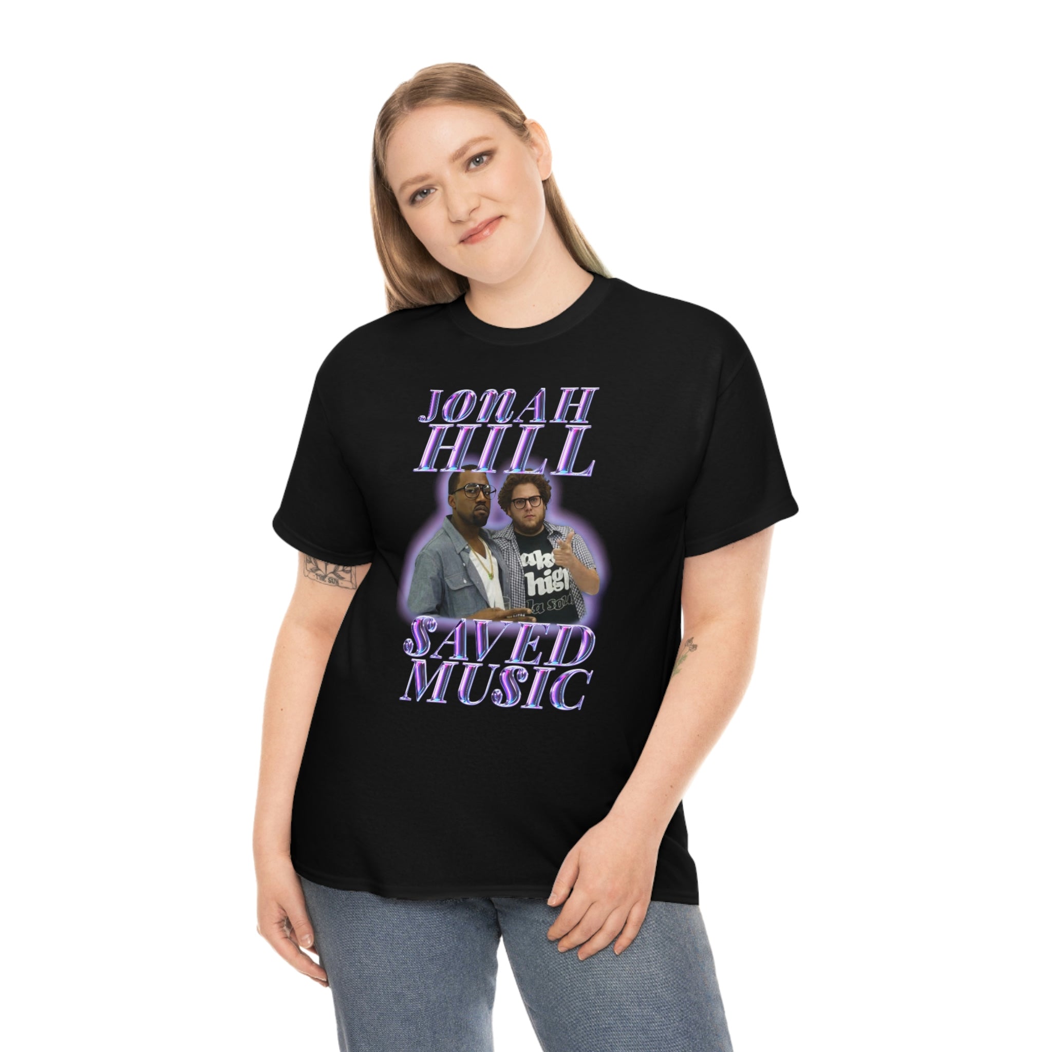 JONAH HILL SAVED MUSIC (KANYE) - Unisex Heavy Cotton Tee