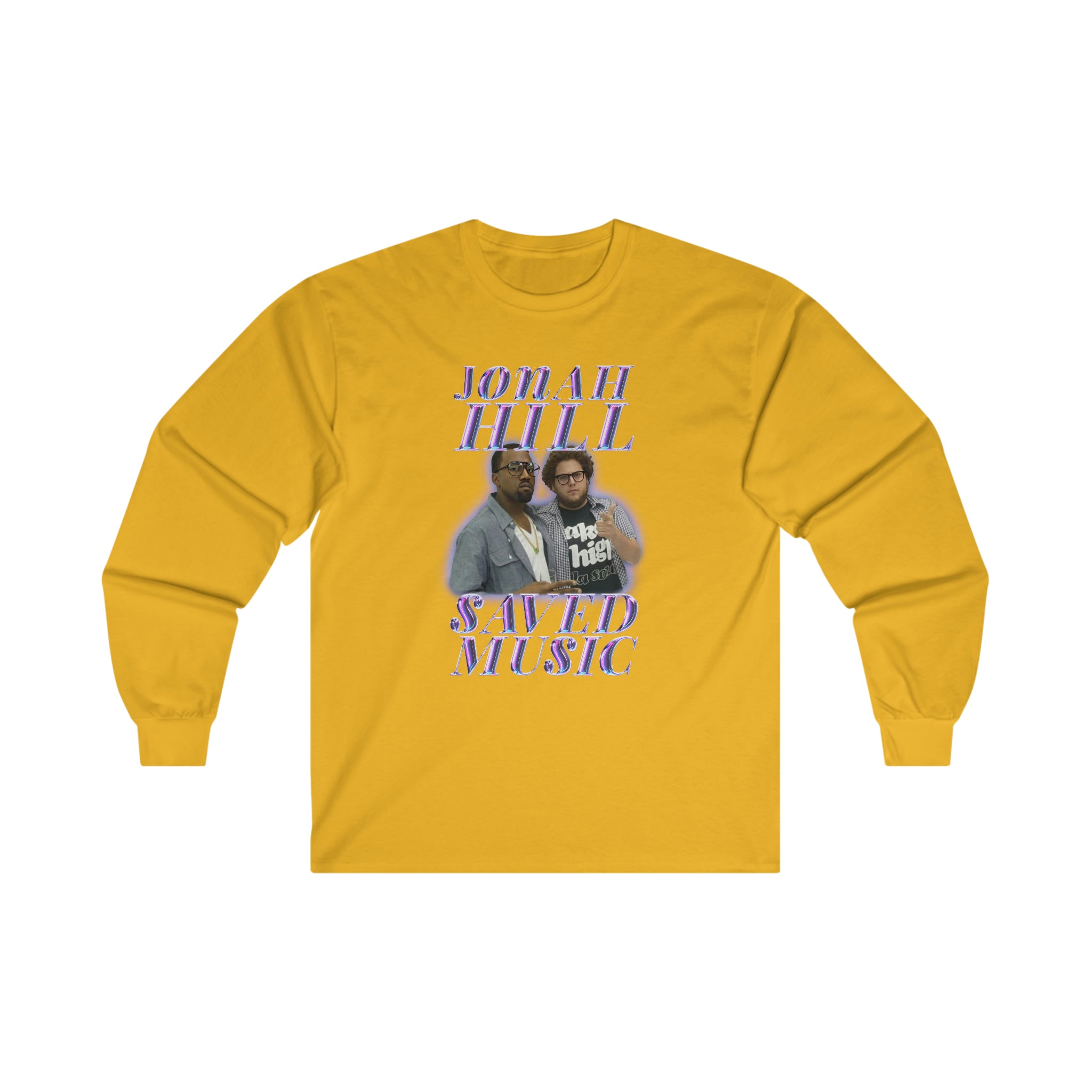 JONAH HILL SAVED MUSIC (KANYE) - Ultra Cotton Long Sleeve Tee - All Colors