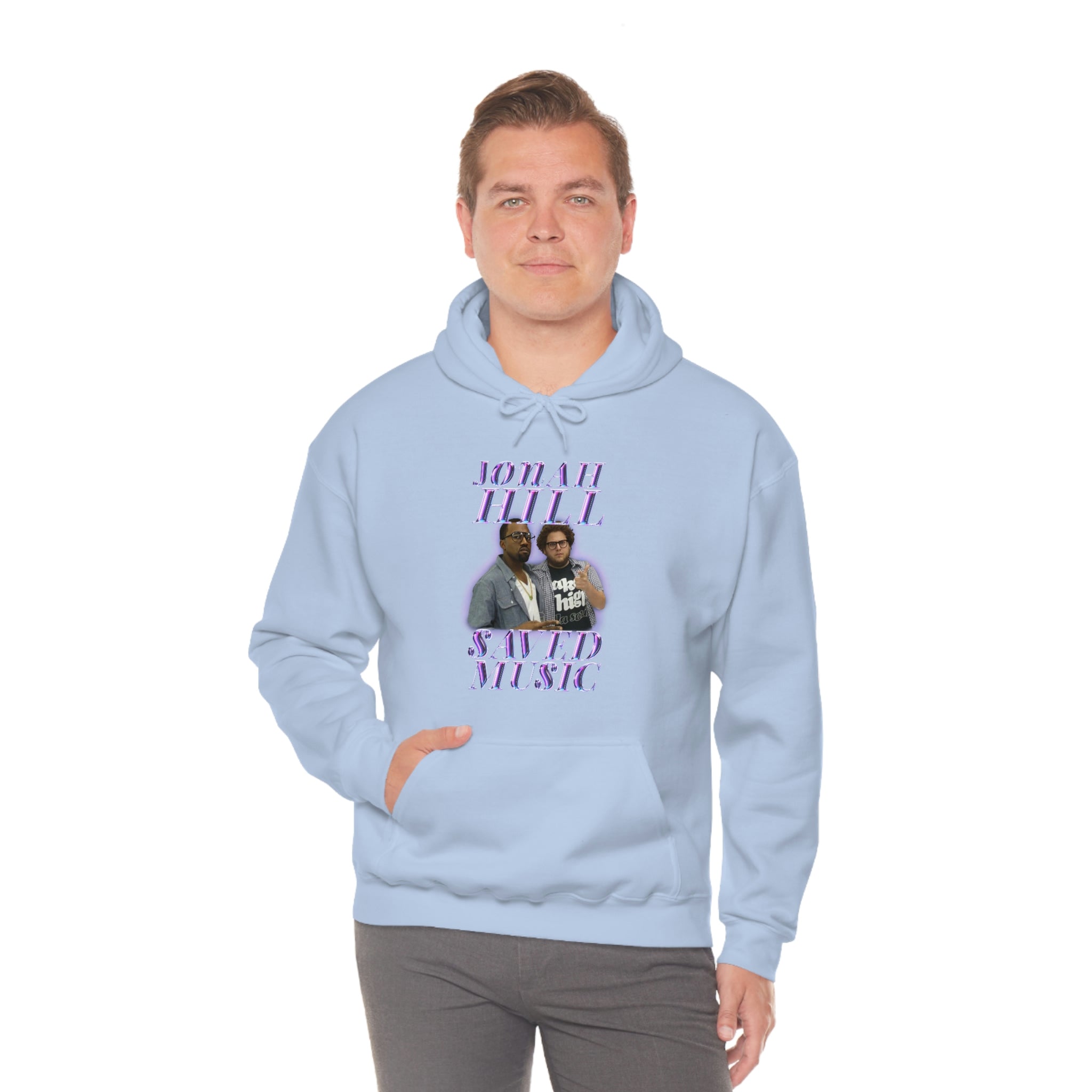 JONAH HILL SAVED MUSIC (KANYE) - Unisex Heavy Blend™ Hooded Sweatshirt