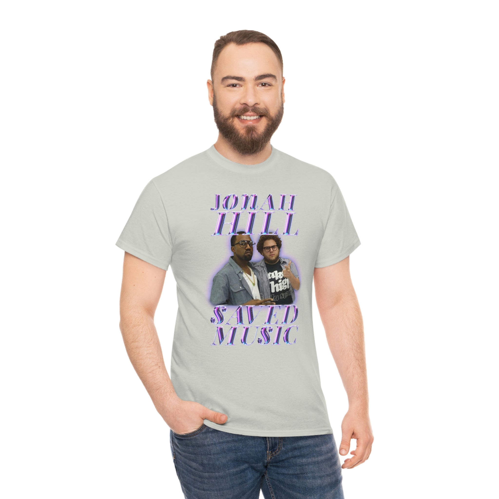 JONAH HILL SAVED MUSIC (KANYE) - Unisex Heavy Cotton Tee