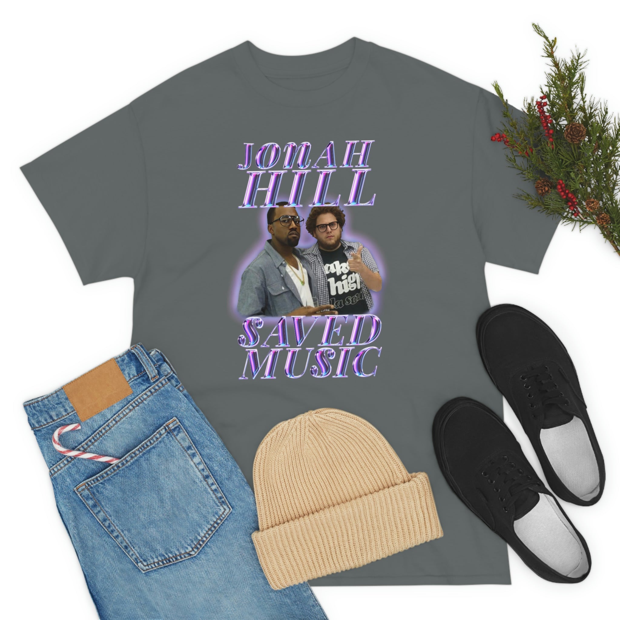 JONAH HILL SAVED MUSIC (KANYE) - Unisex Heavy Cotton Tee