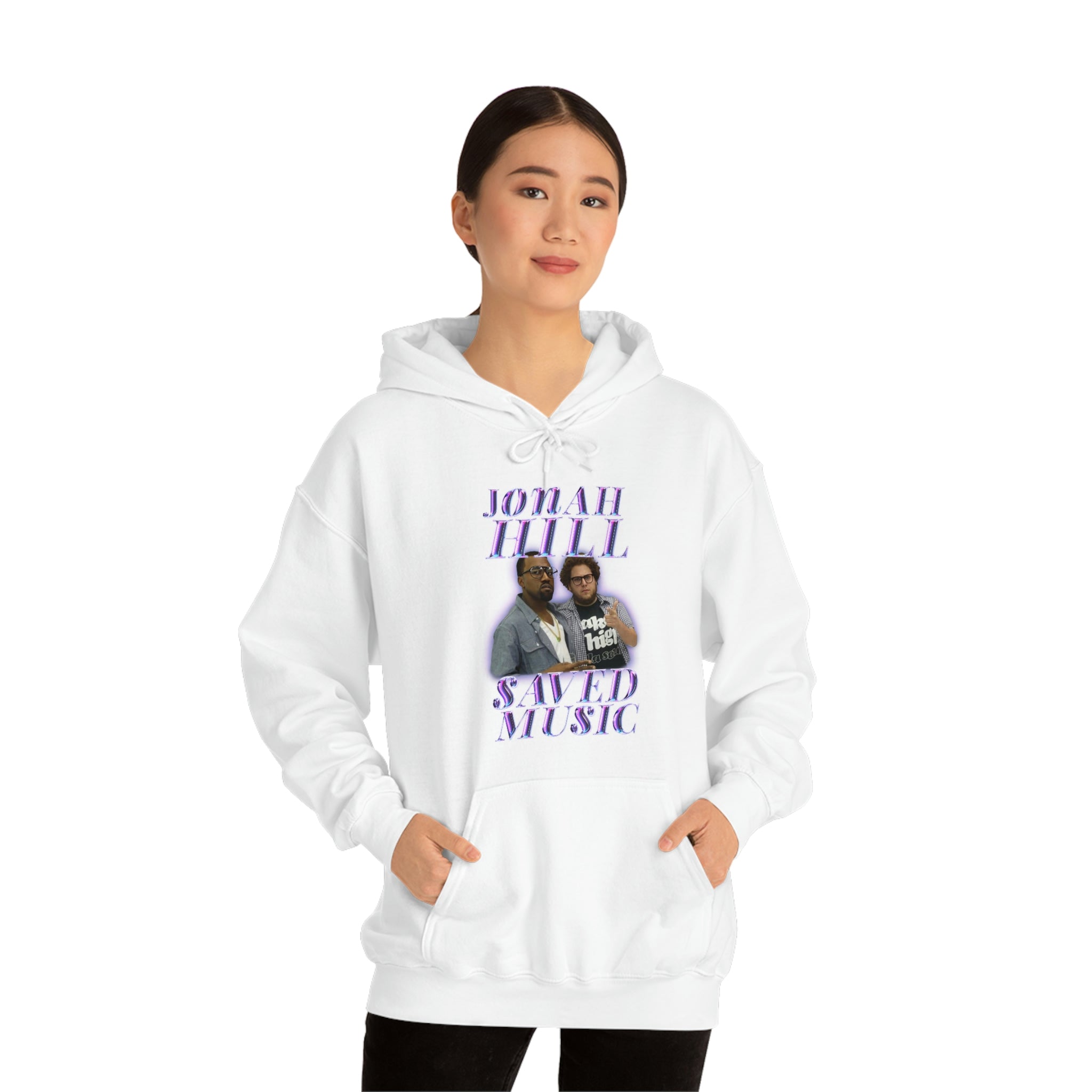 JONAH HILL SAVED MUSIC (KANYE) - Unisex Heavy Blend™ Hooded Sweatshirt