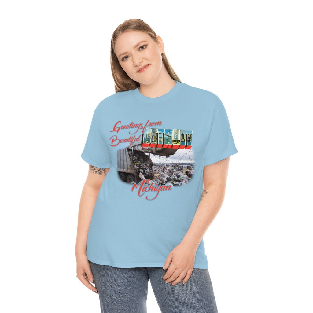 Detroit (Garbage Dump) - Unisex Heavy Cotton Tee - All Colors