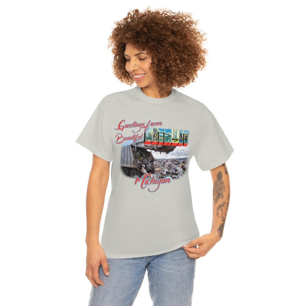 Detroit (Garbage Dump) - Unisex Heavy Cotton Tee - All Colors