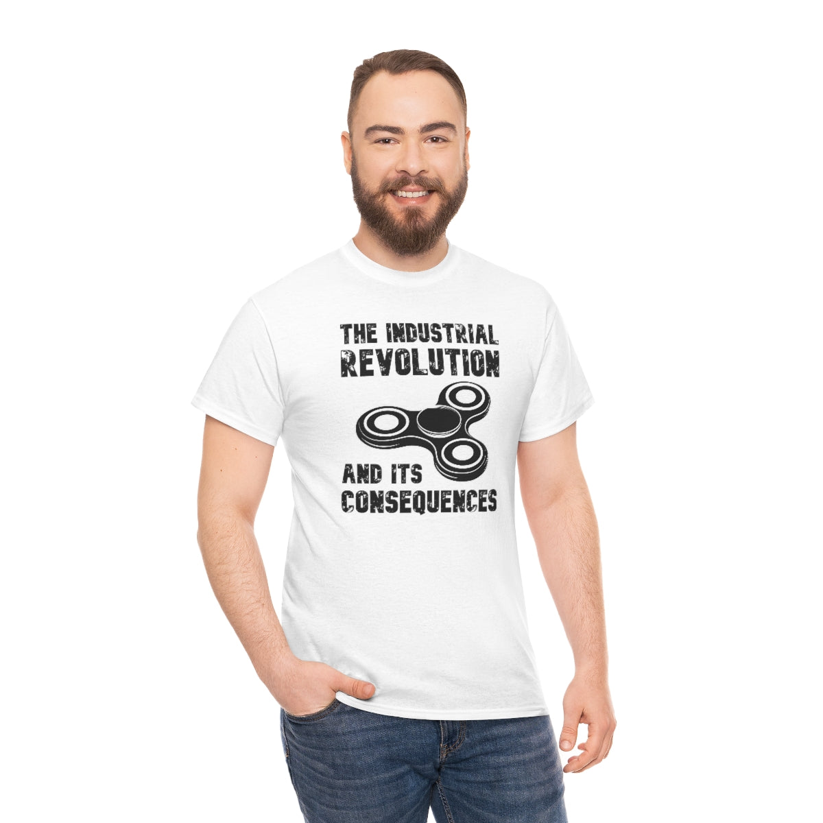 The Industrial Revolution and its Consequences Fidget Spinner - Unisex Heavy Cotton Tee - All Colors