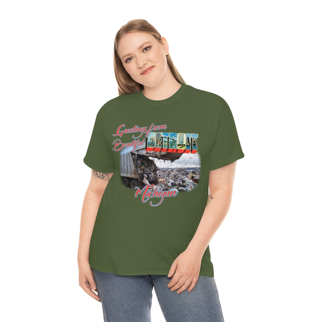 Detroit (Garbage Dump) - Unisex Heavy Cotton Tee - All Colors