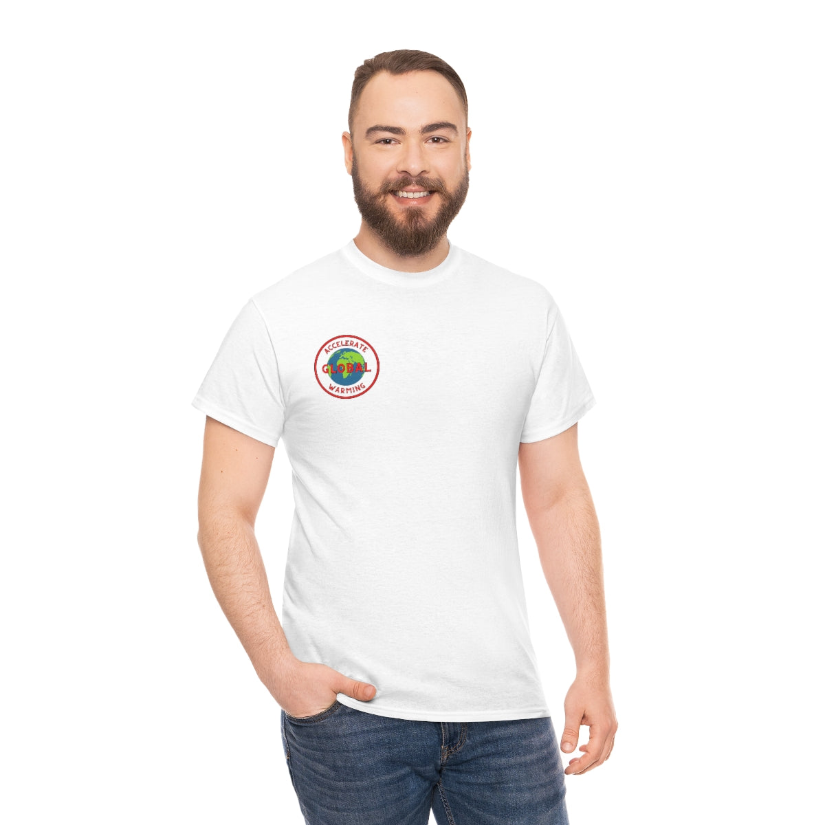 Accelerate Global Warming - Unisex Heavy Cotton Tee - Hot Take