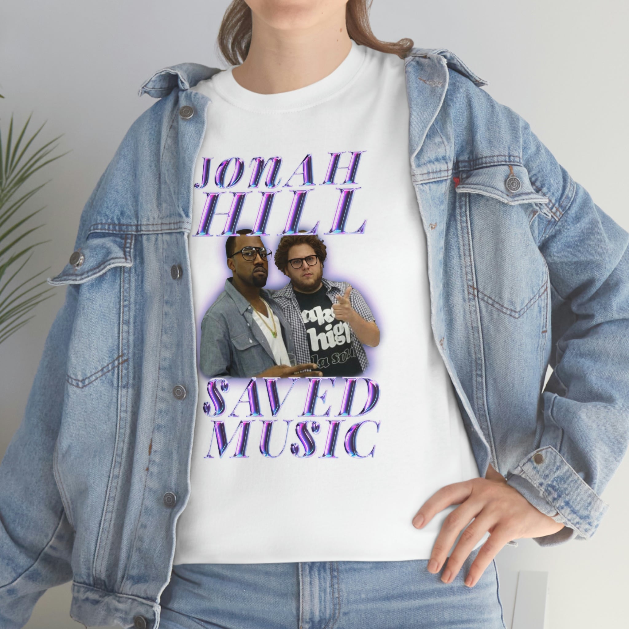 JONAH HILL SAVED MUSIC (KANYE) - Unisex Heavy Cotton Tee