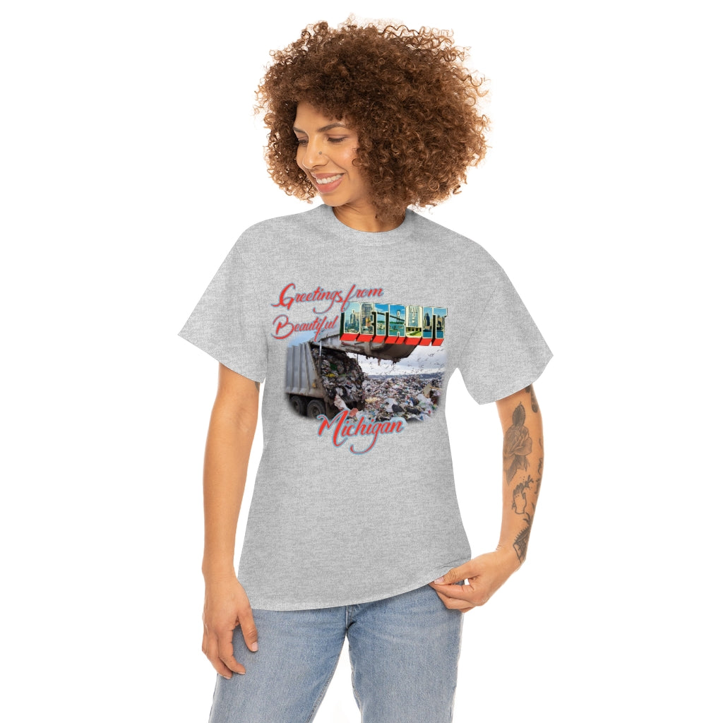 Detroit (Garbage Dump) - Unisex Heavy Cotton Tee - All Colors