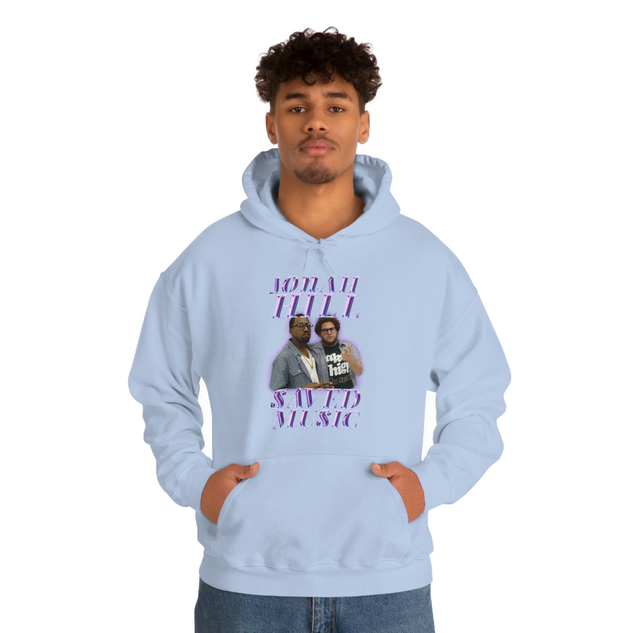 JONAH HILL SAVED MUSIC (KANYE) - Unisex Heavy Blend™ Hooded Sweatshirt