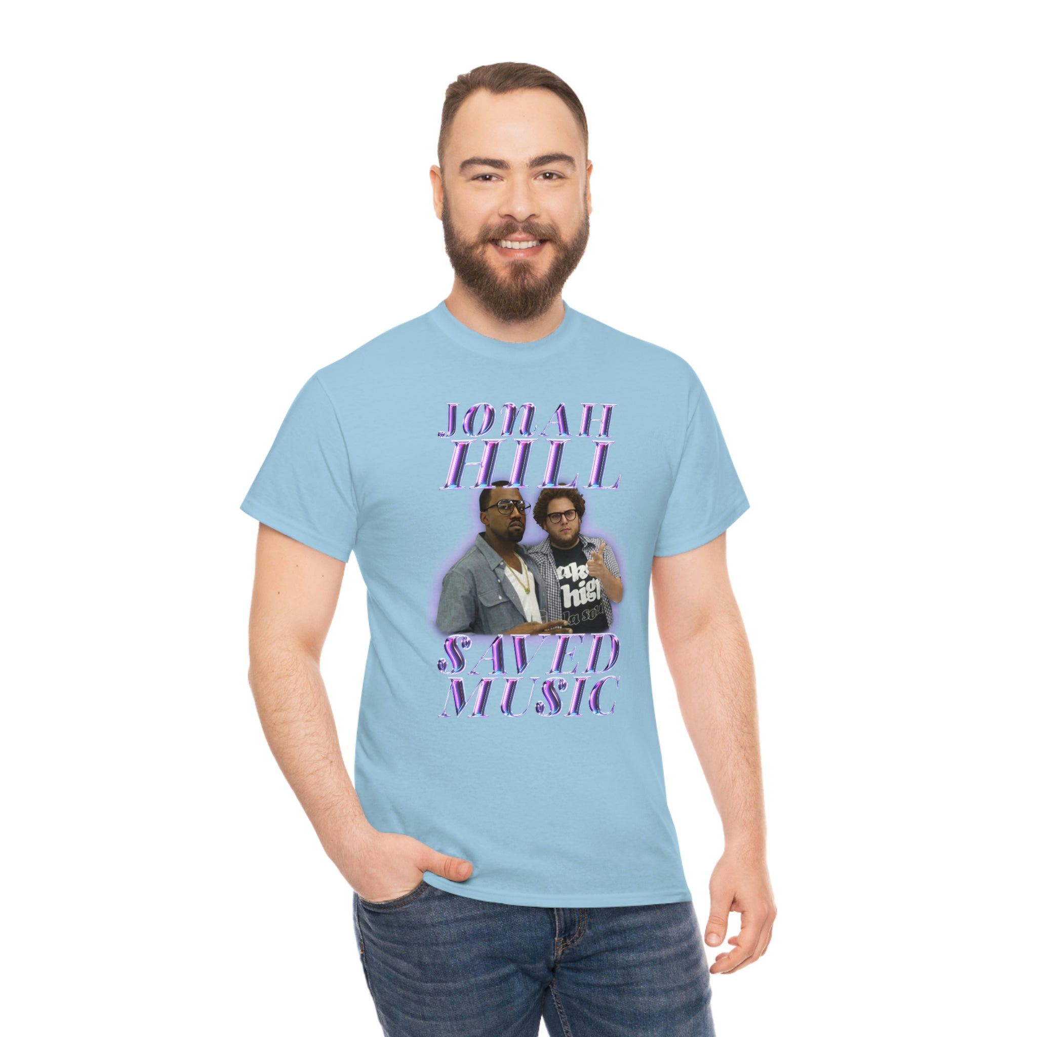 JONAH HILL SAVED MUSIC (KANYE) - Unisex Heavy Cotton Tee