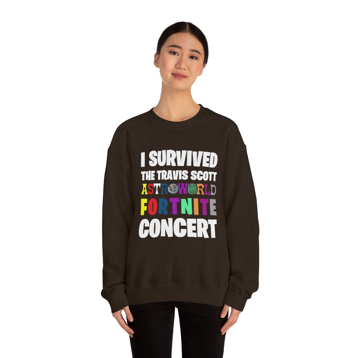 I SURVIVED THE TRAVIS SCOTT FORTNITE CONCERT - Unisex Heavy Blend™ Crewneck Sweatshirt