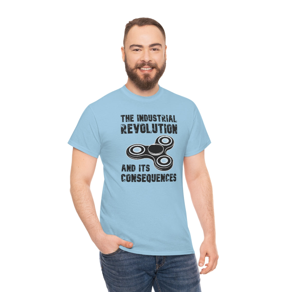 The Industrial Revolution and its Consequences Fidget Spinner - Unisex Heavy Cotton Tee - All Colors