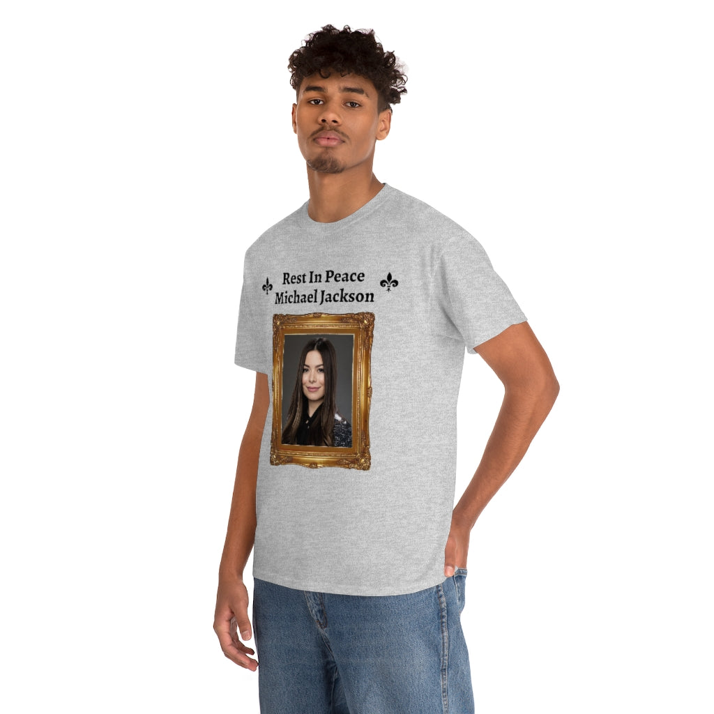 Rest In Peace Michael Jackson (Miranda Cosgrove from iCarly) - Unisex Heavy Cotton Tee - All Colors