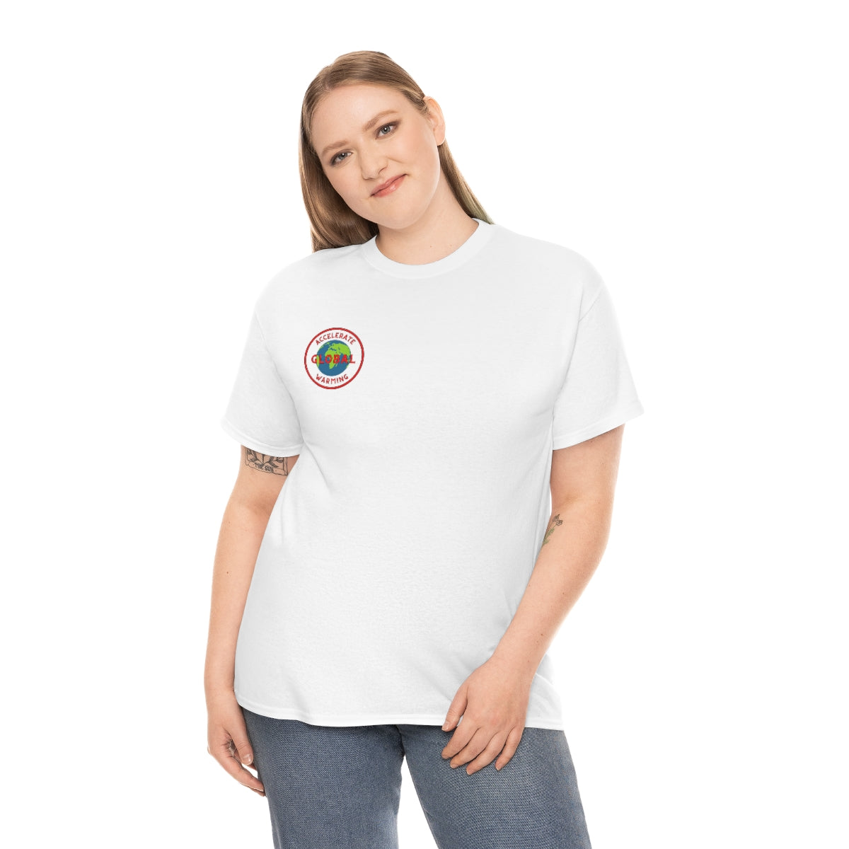 Accelerate Global Warming - Unisex Heavy Cotton Tee - Hot Take