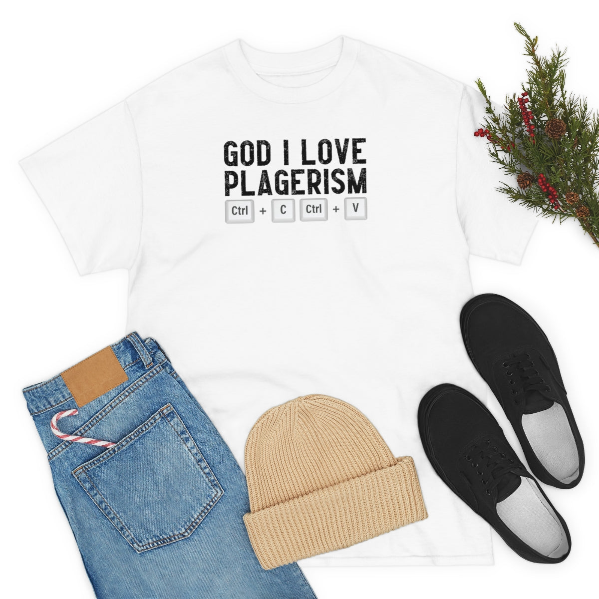 God I Love Plagerism - Unisex Heavy Cotton Tee - All Colors