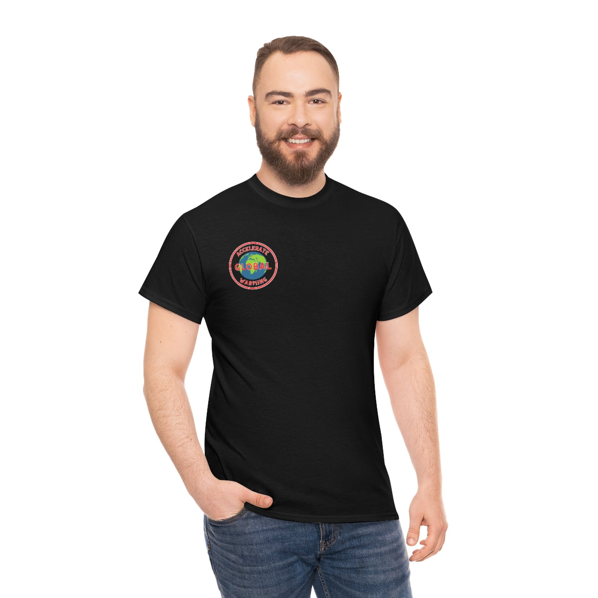 Accelerate Global Warming - Unisex Heavy Cotton Tee - Hot Take