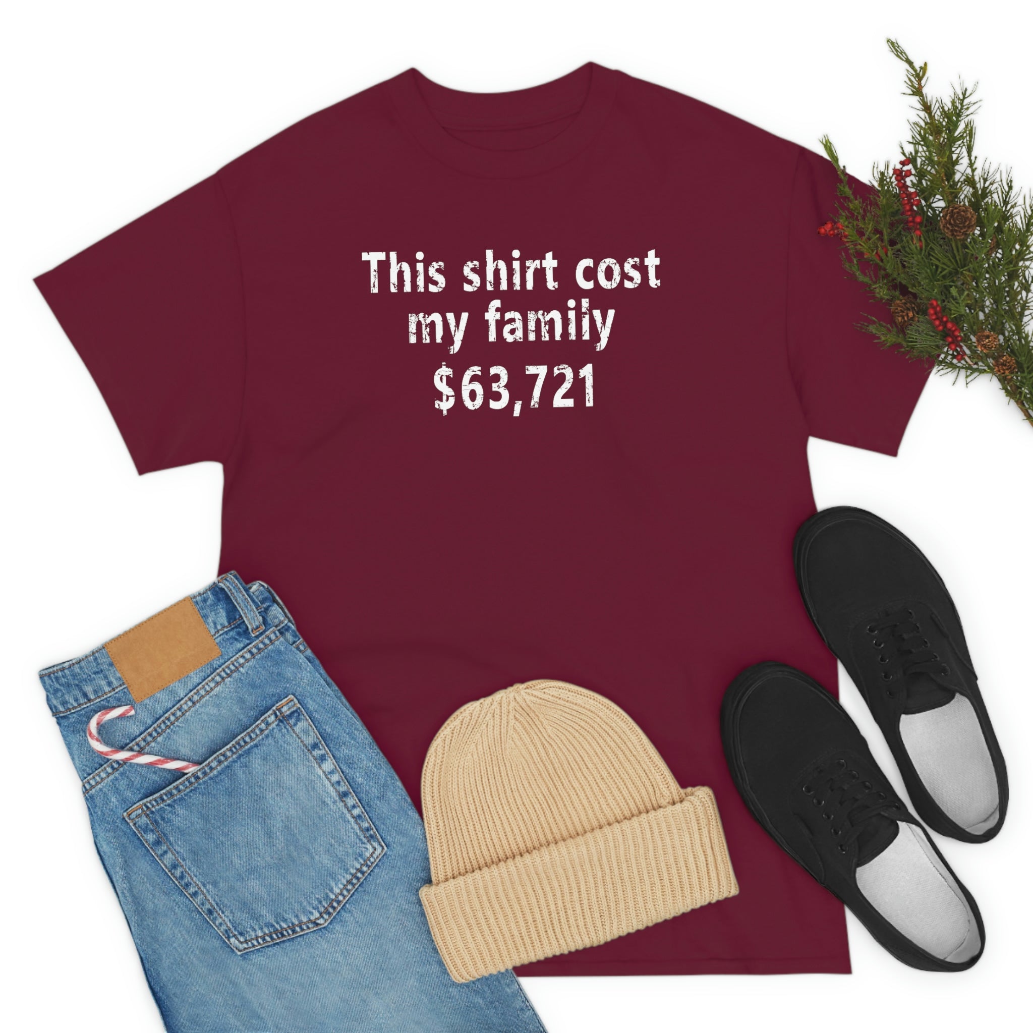 This Shirt Cost my parents $63,721 (Harvard) - Unisex Heavy Cotton Tee