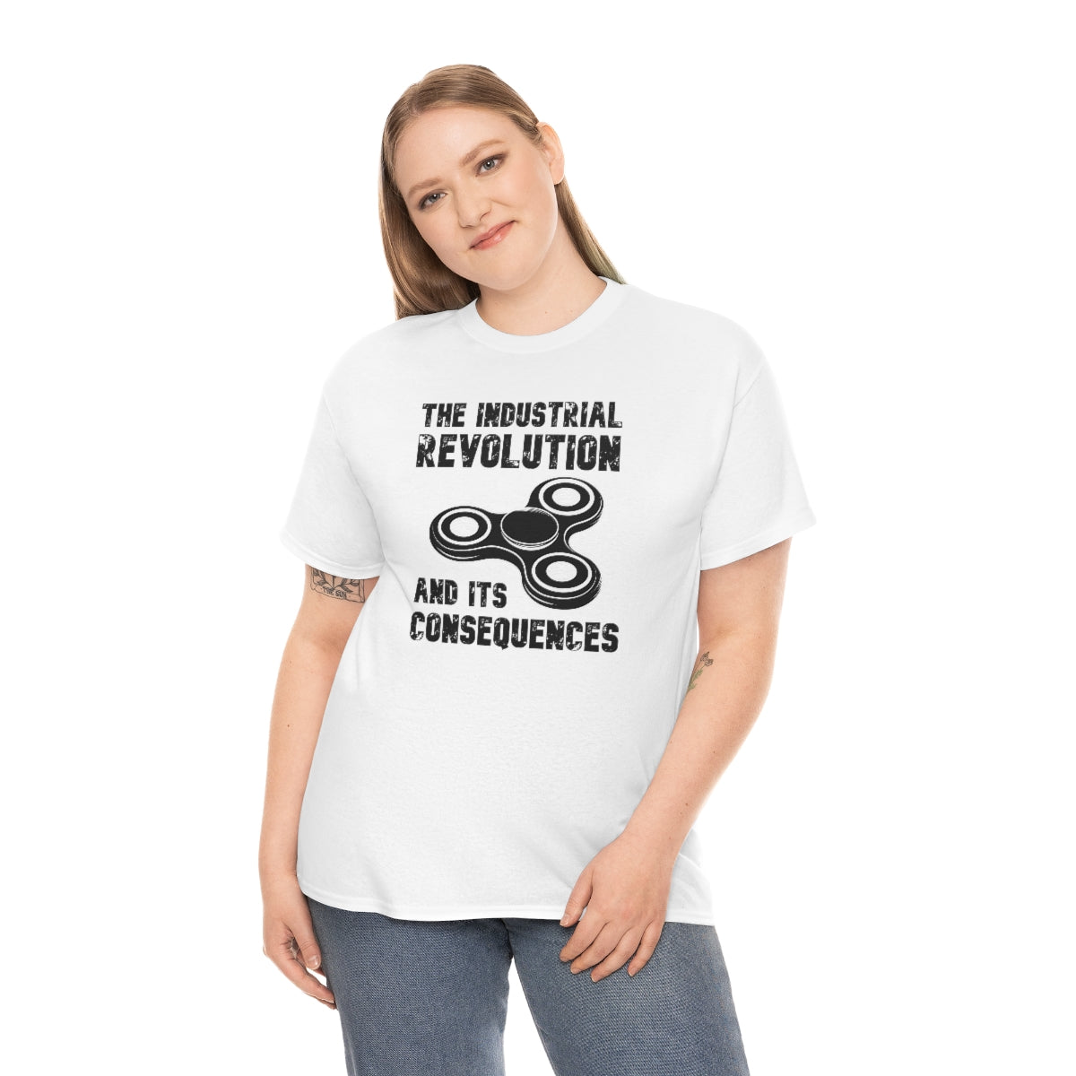 The Industrial Revolution and its Consequences Fidget Spinner - Unisex Heavy Cotton Tee - All Colors