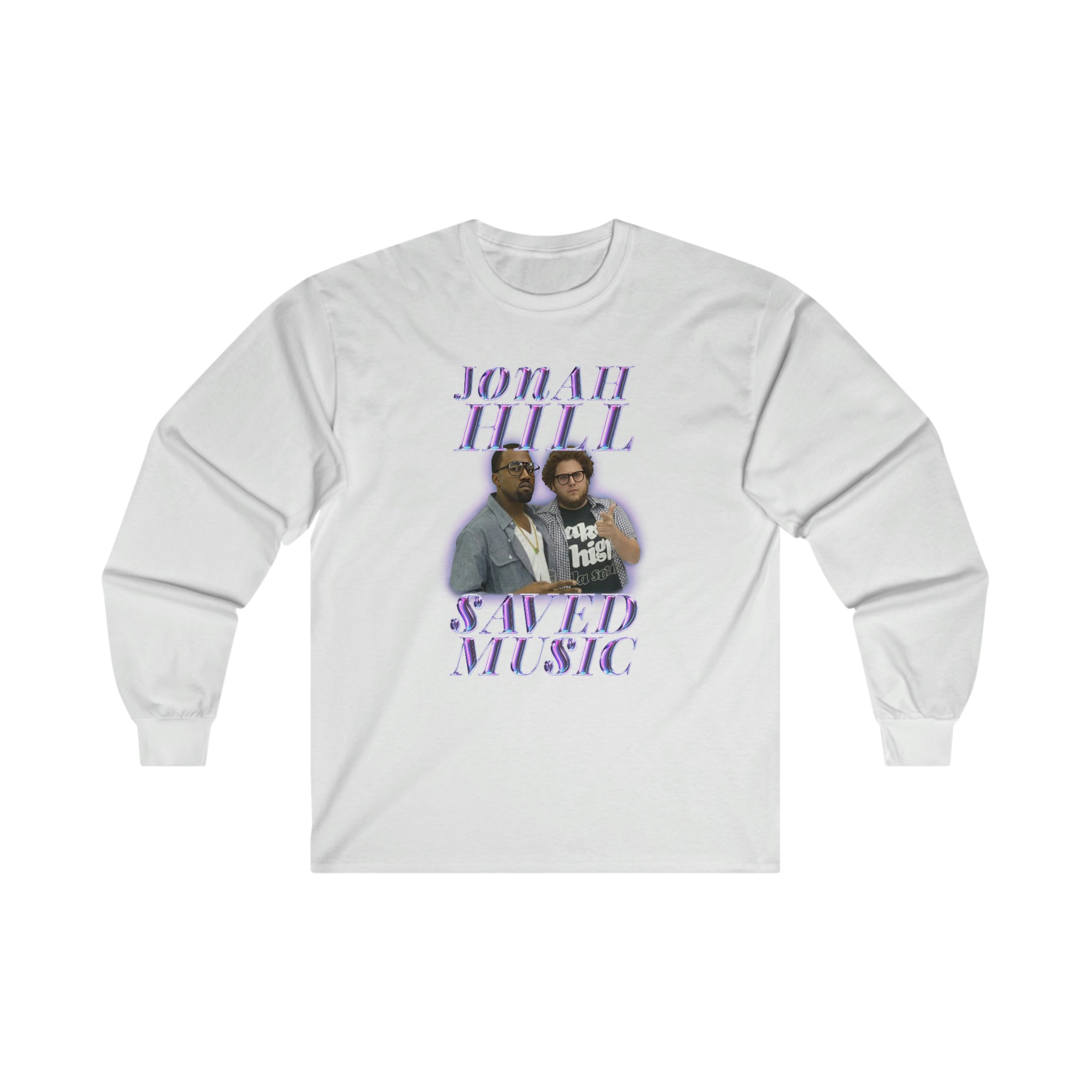 JONAH HILL SAVED MUSIC (KANYE) - Ultra Cotton Long Sleeve Tee - All Colors