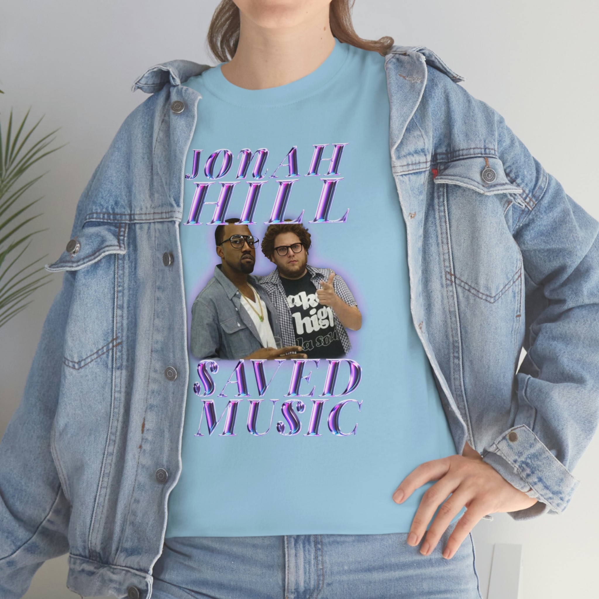 JONAH HILL SAVED MUSIC (KANYE) - Unisex Heavy Cotton Tee