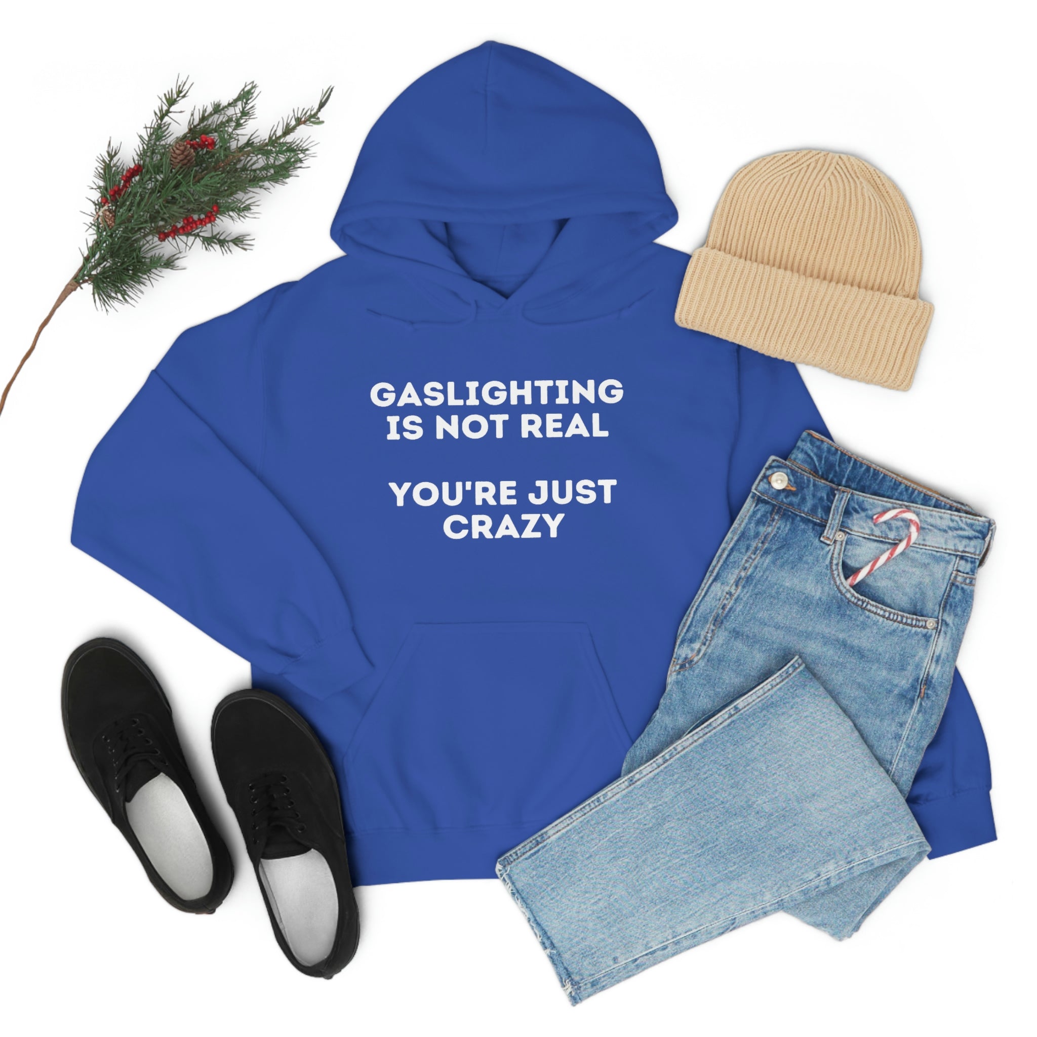 Gaslighting isn't real You're just crazy - Unisex Heavy Blend™ Hooded Sweatshirt - ALL COLORS